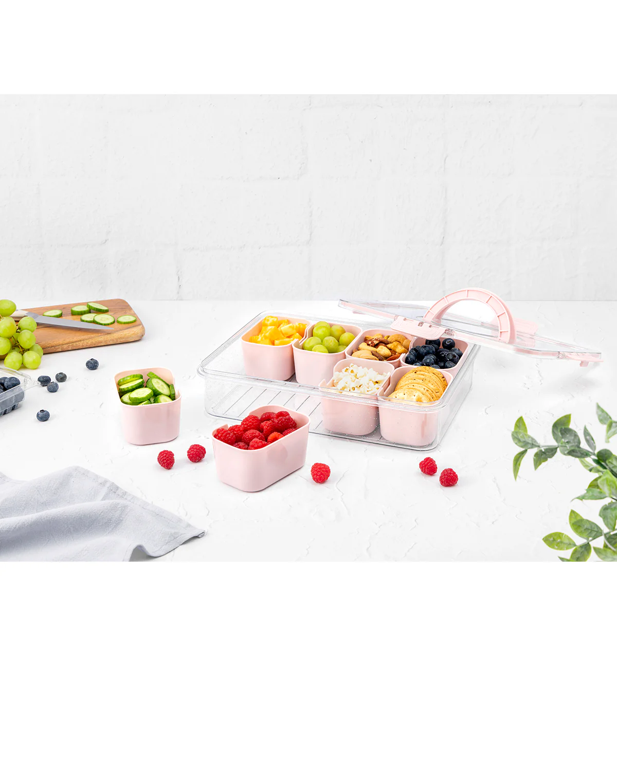 9 Section Glitter Handled Snackle Crepe - Image 5