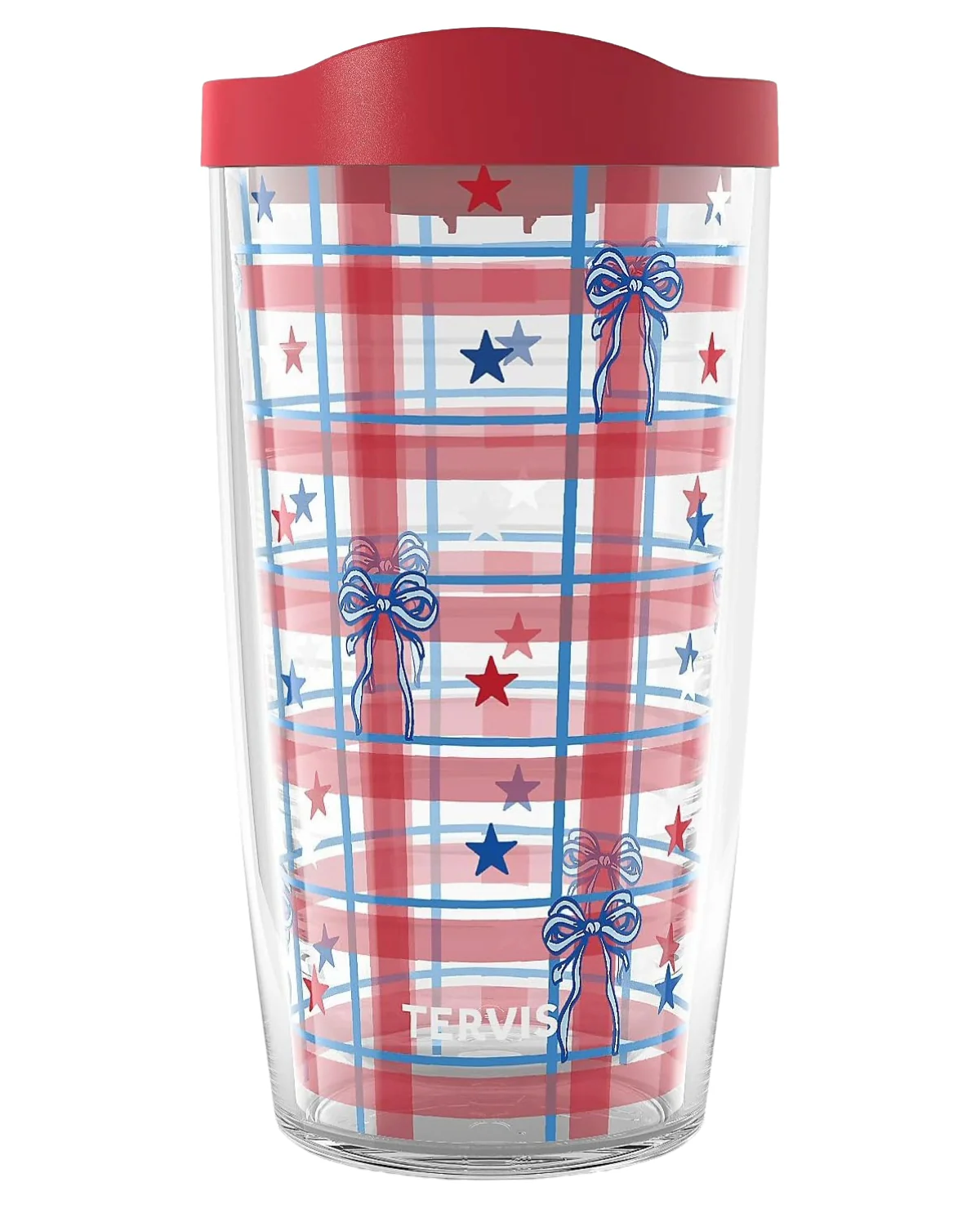 16oz Patriotic Gingham Tervis