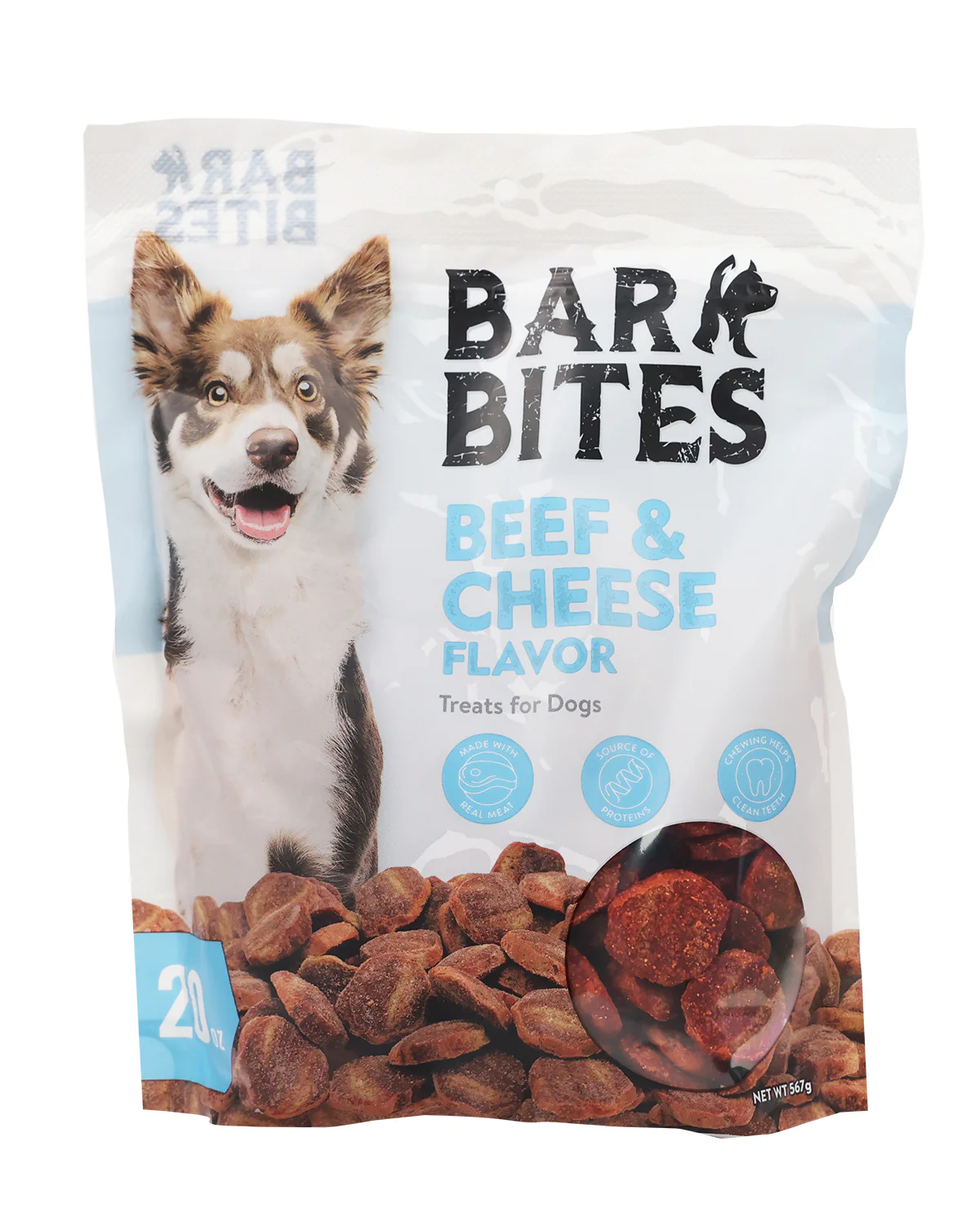 20oz Bark Bites Beef And Cheese Dog Treats