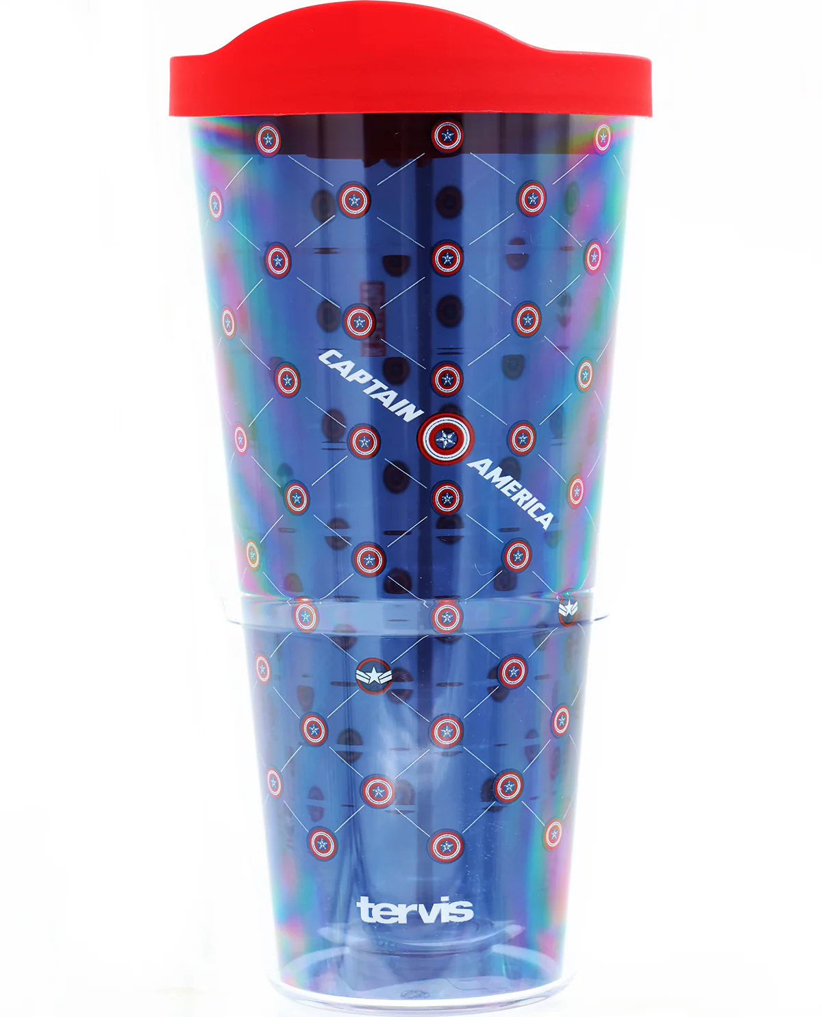 24oz. Tervis Captain America Shield Grid Classic Tumbler