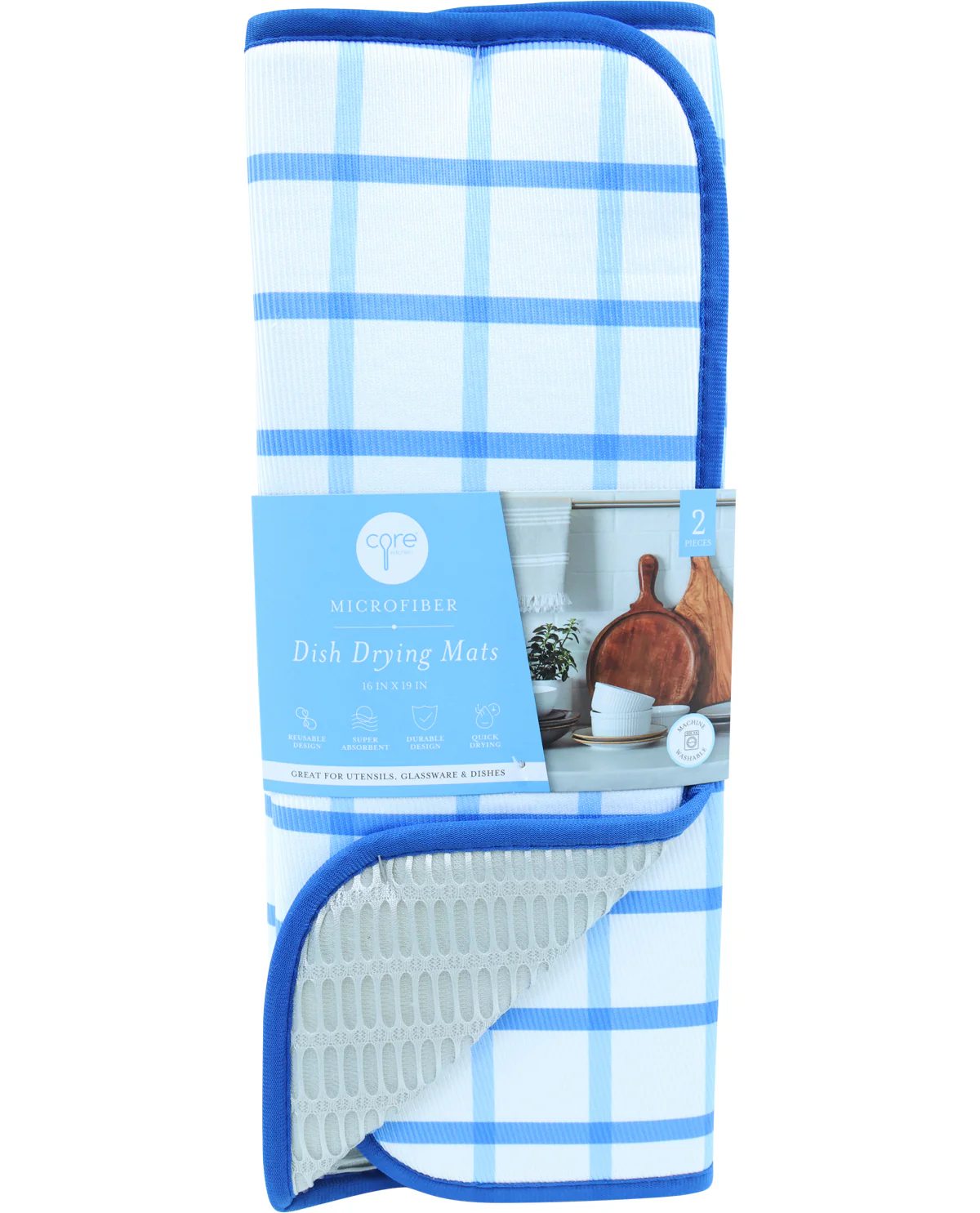 Core Home Microfiber Dish Drying Mat Set
