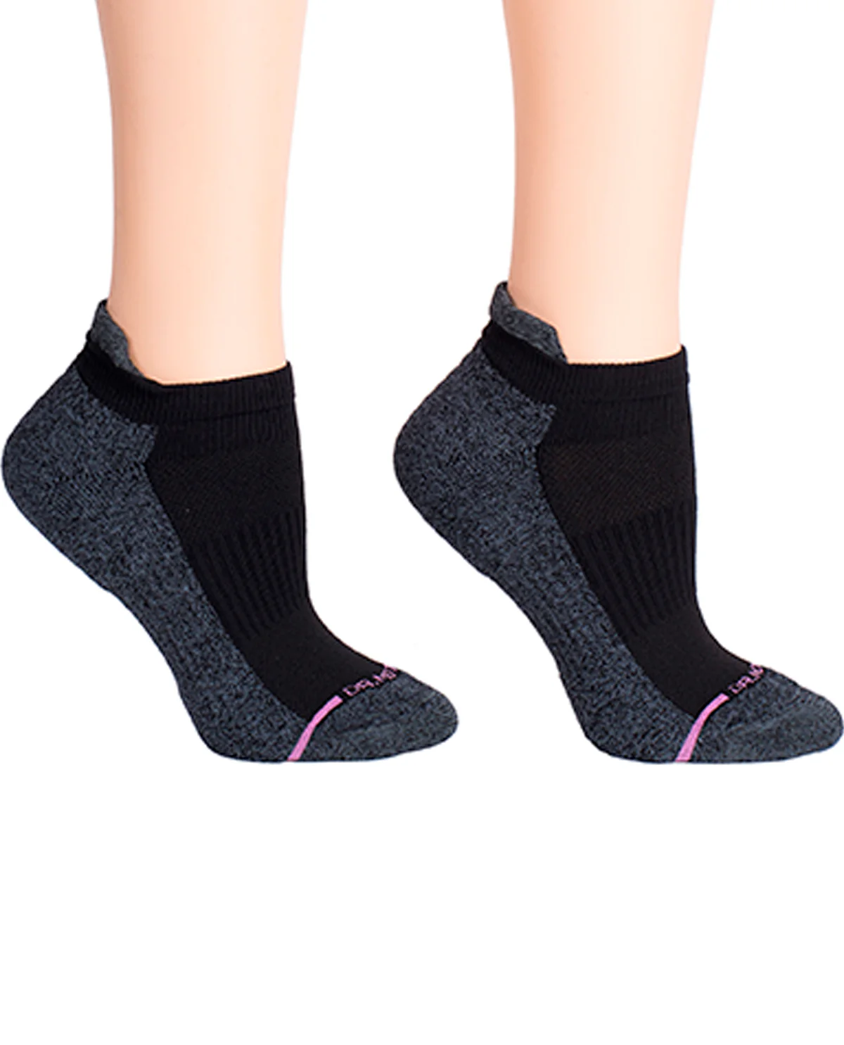 Dr. Motion 2PK Black Ankle Compression Socks