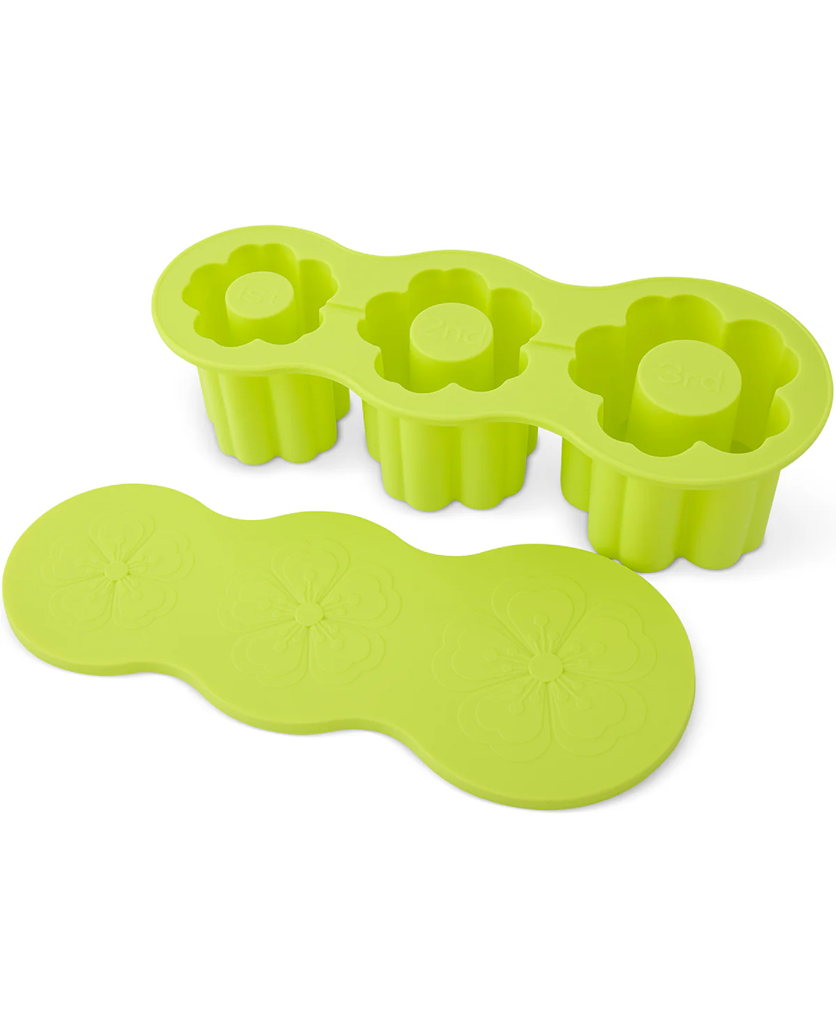3 Flower Ice Mold Lime - Image 2