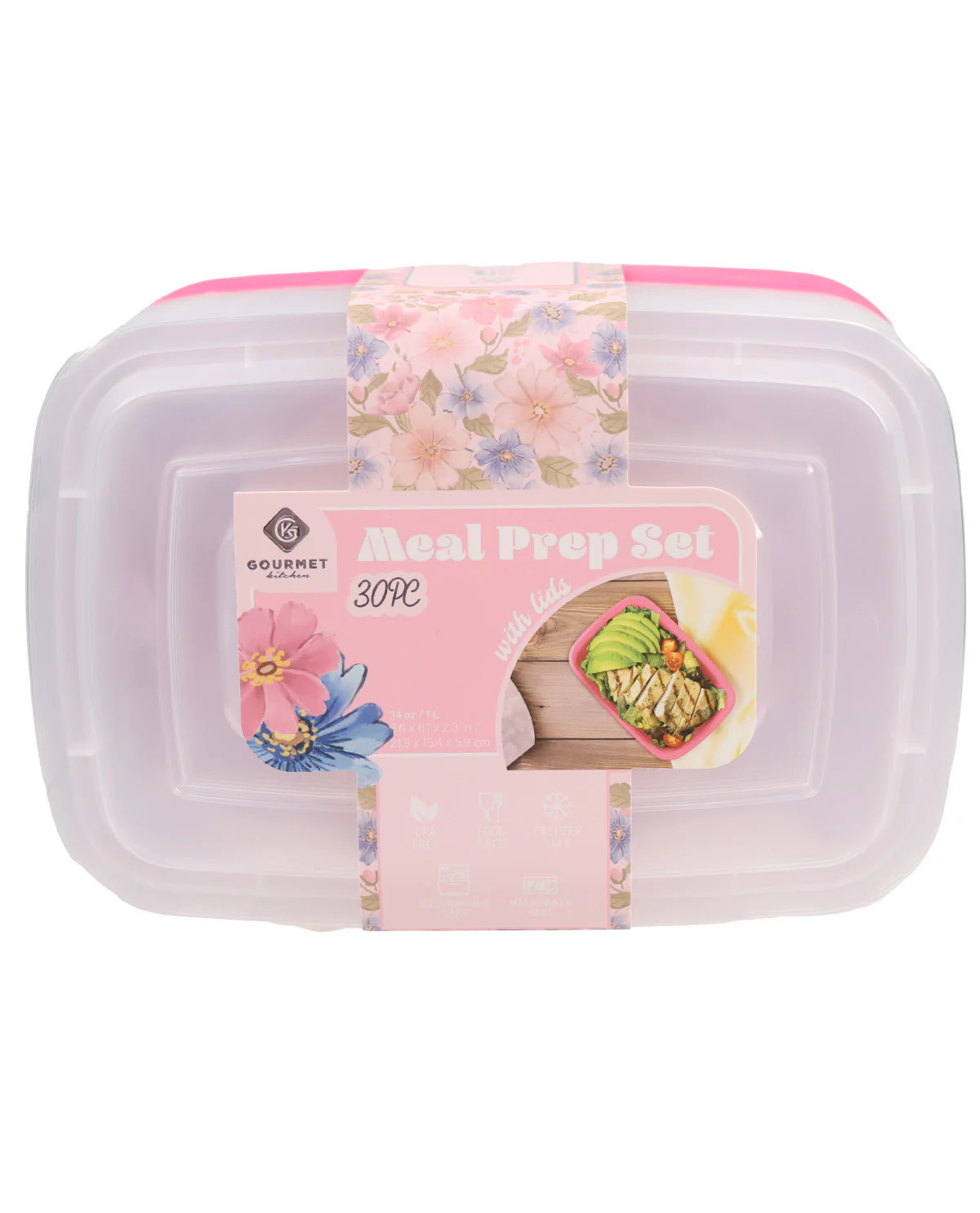 Meal Prep Container 30 Piece Sangria Sunset