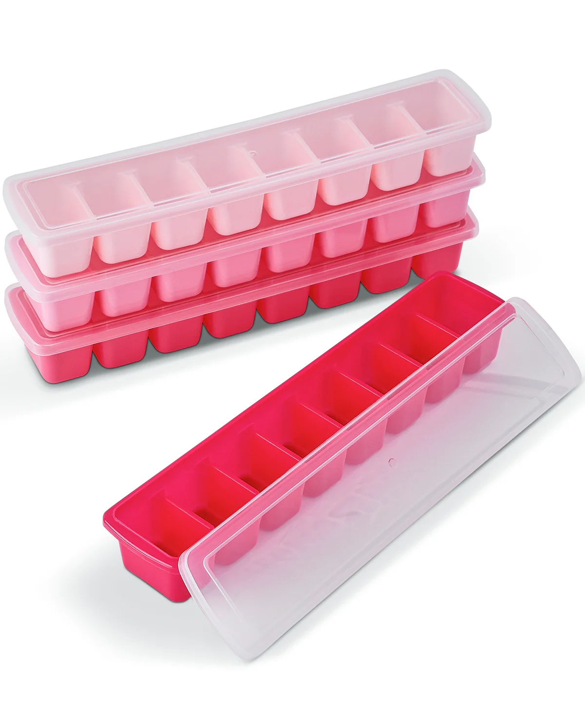 4pc Rect Ice Tray Pink Ombre - Image 2