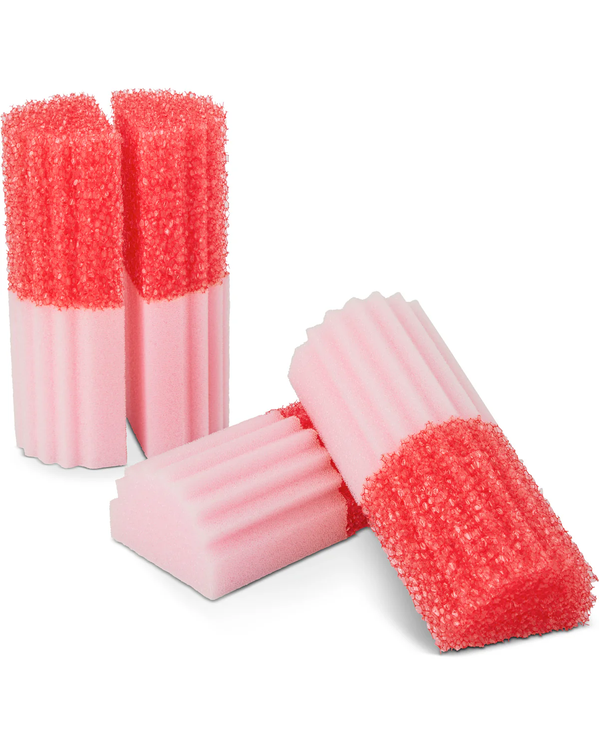 4pk Glass Cleaning Scrub Sponge Pink - Image 3