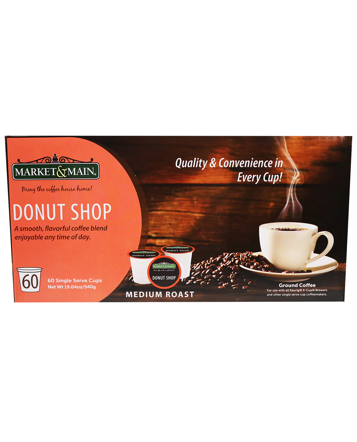 Market & Main 60ct Coffee Pods Donut Shop