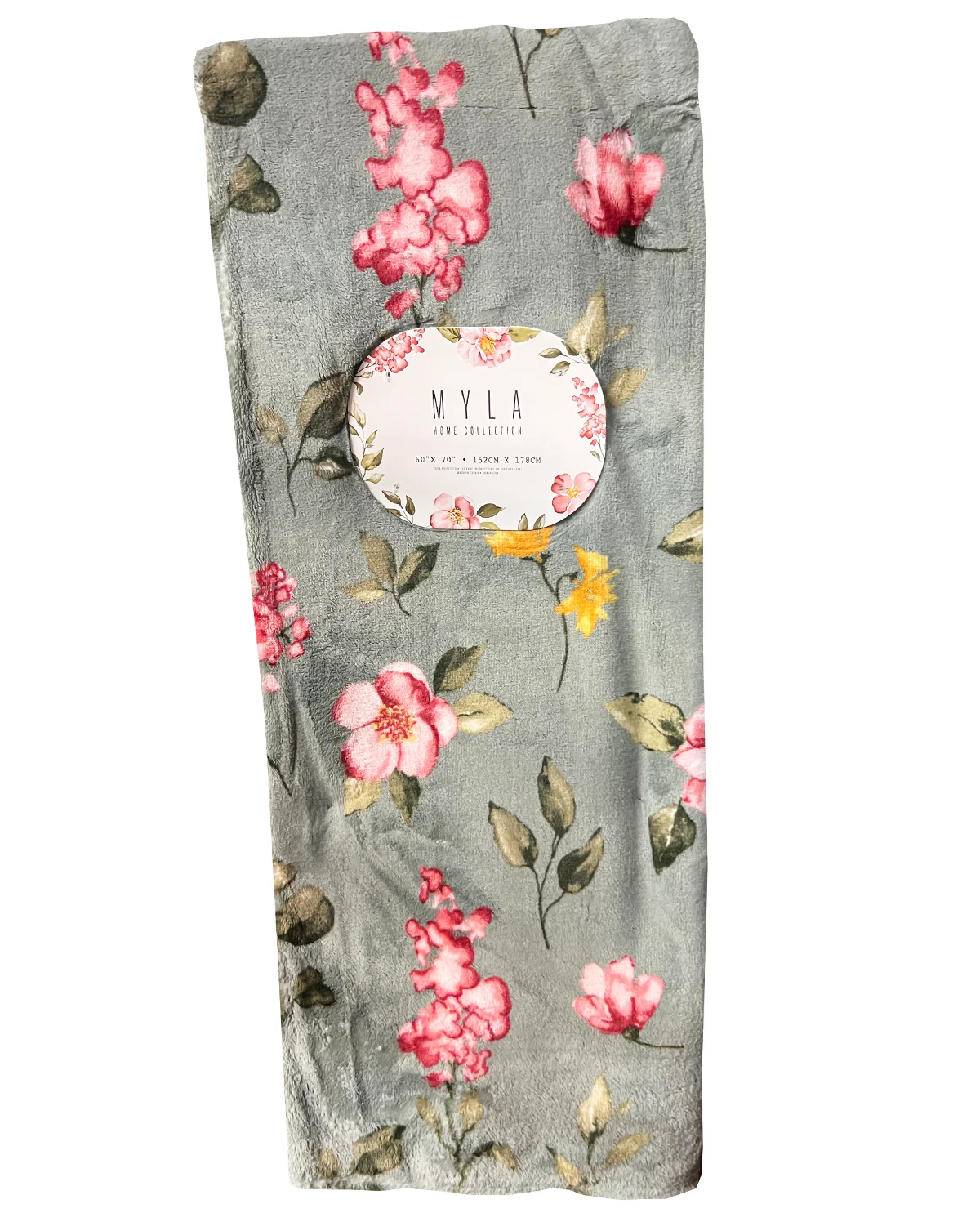 60x70" Myla Floral Throw