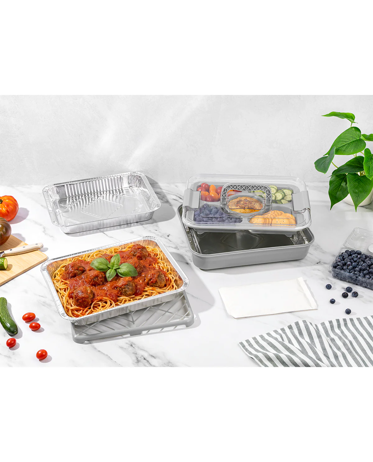 8 Piece Food Storage Serve Set Elephant Charm - Image 4