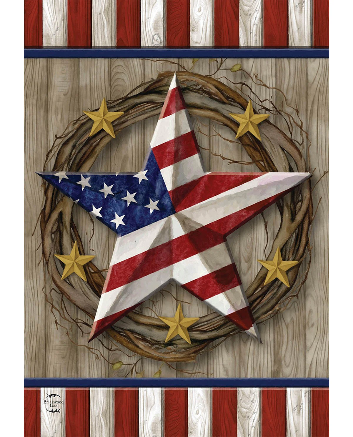 American Barn Star Garden Flag