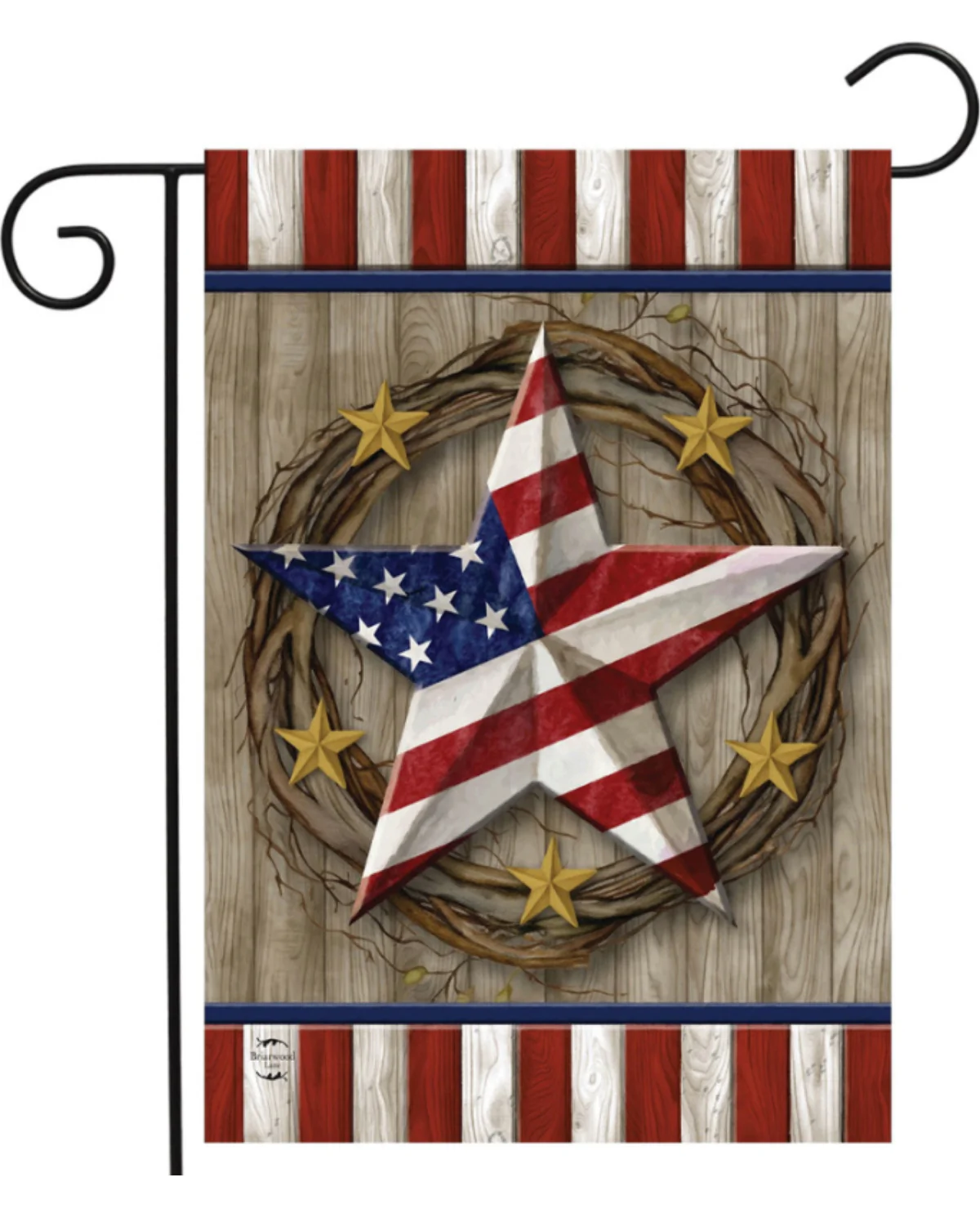 American Barn Star Garden Flag - Image 2