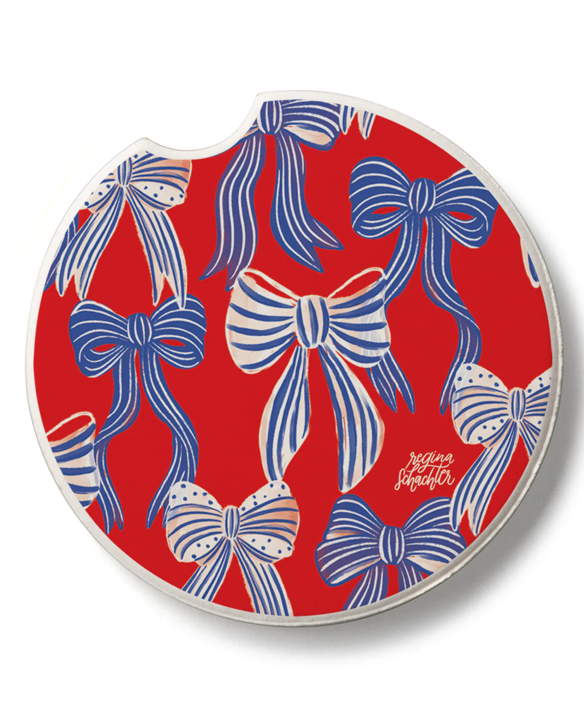 Americana Bows Car Coaster