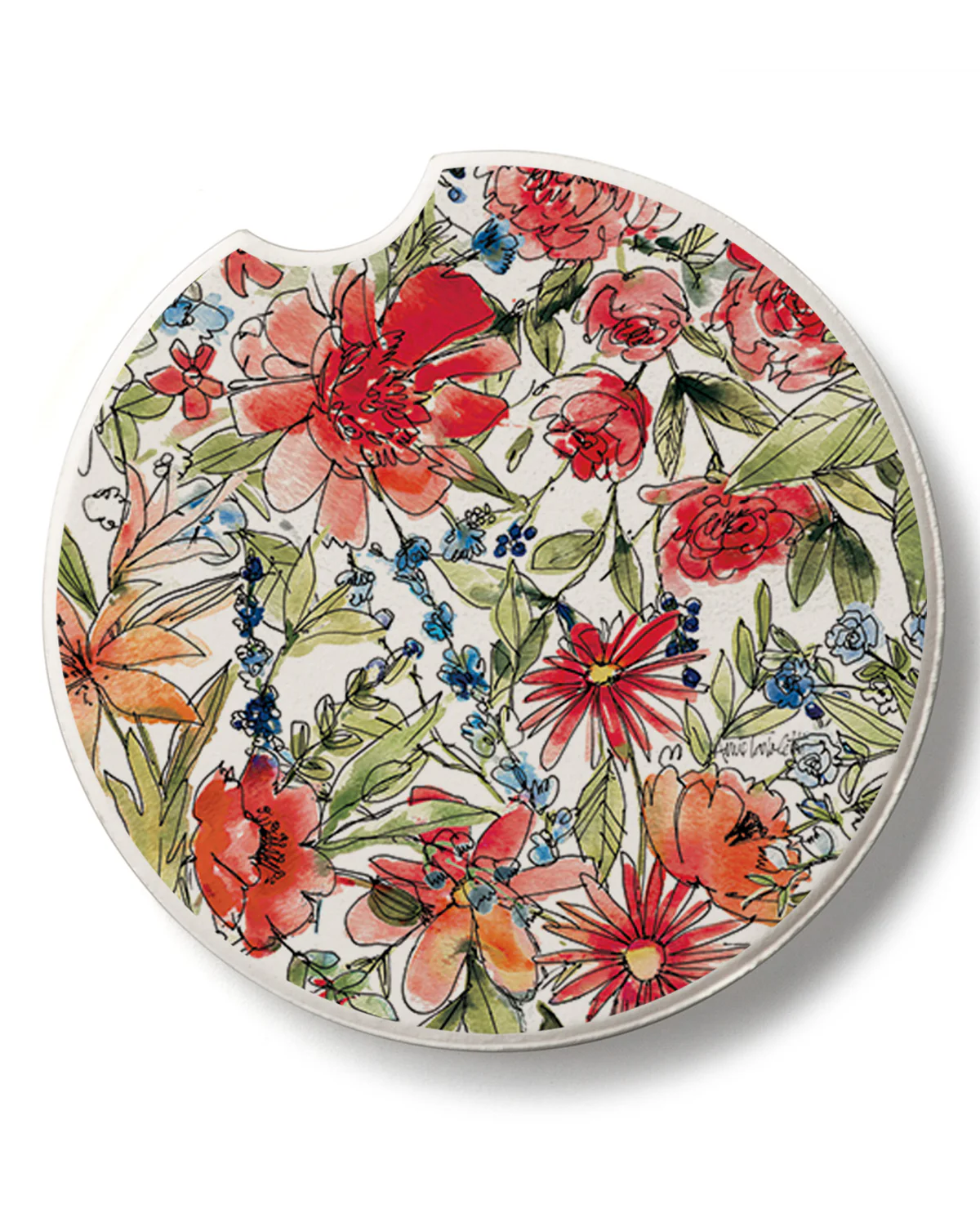 Americana Mood Floral Car Coaster
