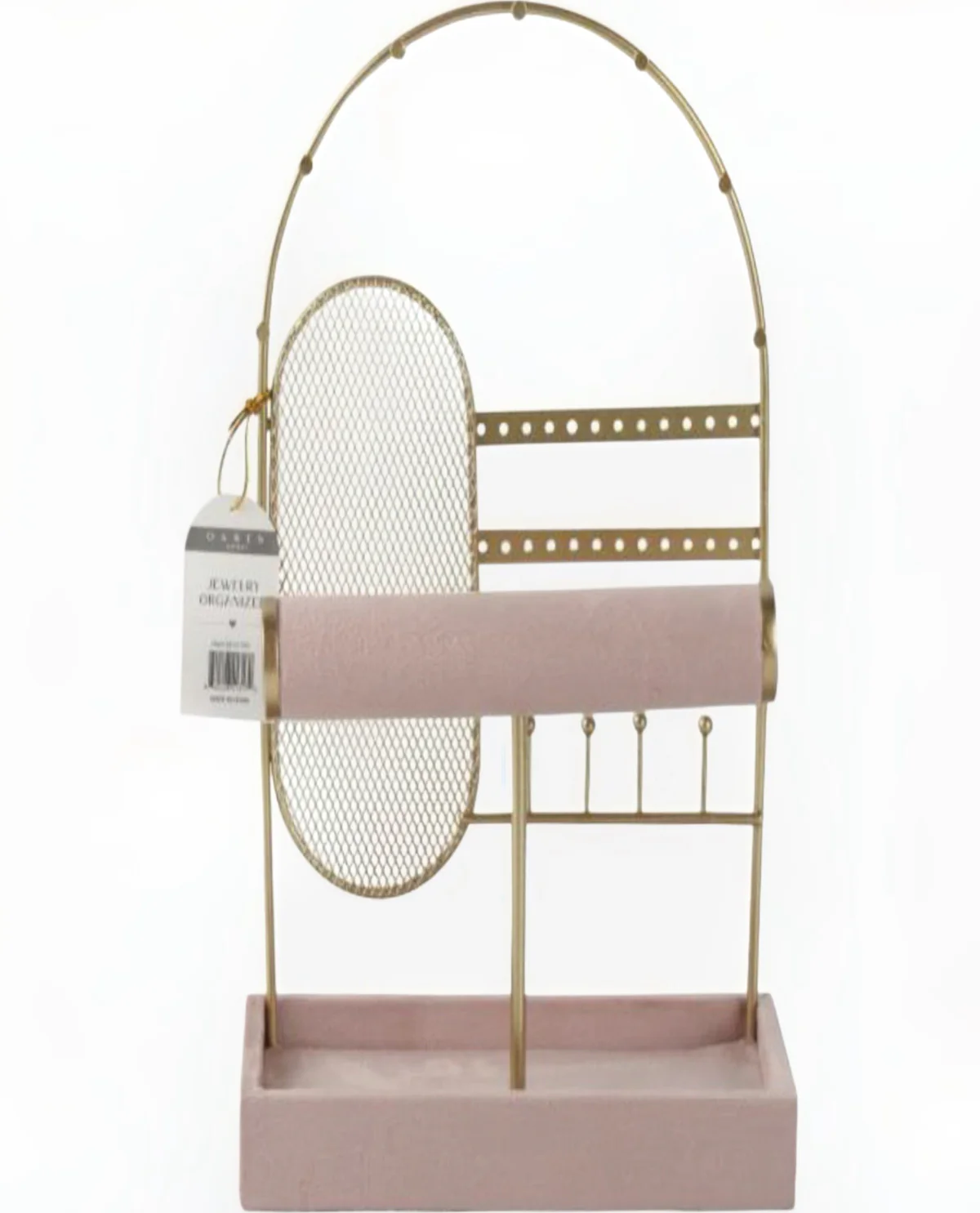 Arched Jewelry Organizer Dusty Rose