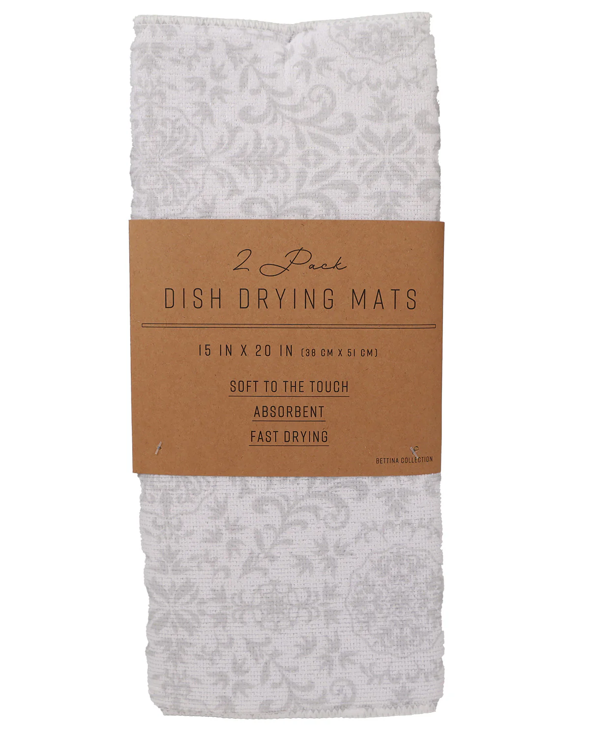 2pk Betina Pattern Dish Drying Mats