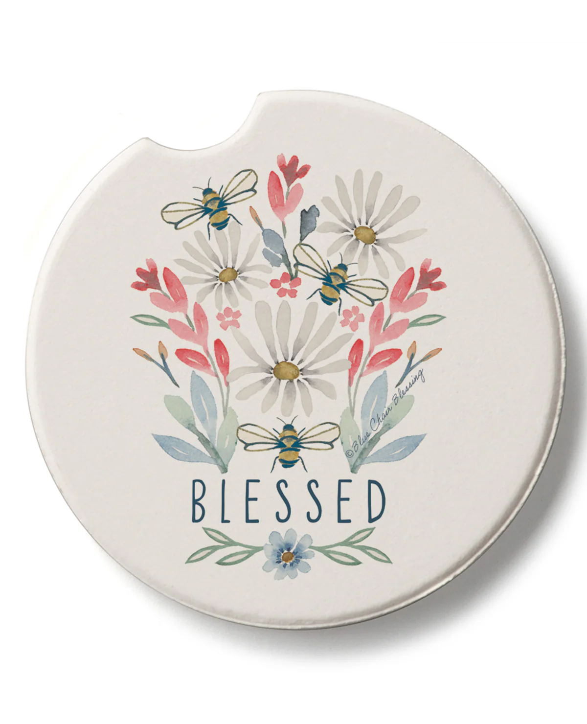 Blessed Bouquet Car Coaster
