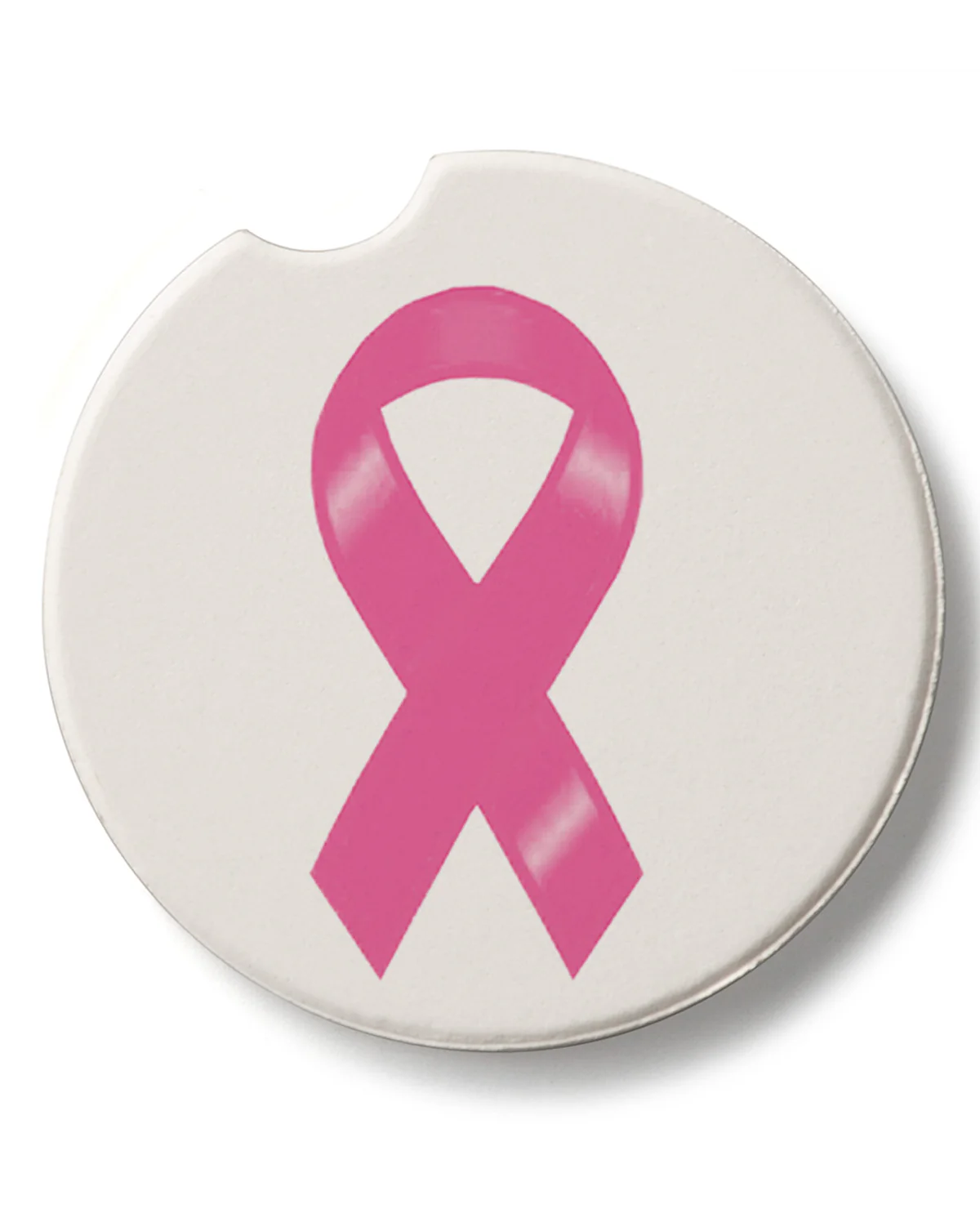 Breast Cancer Ribbon Car Coaster