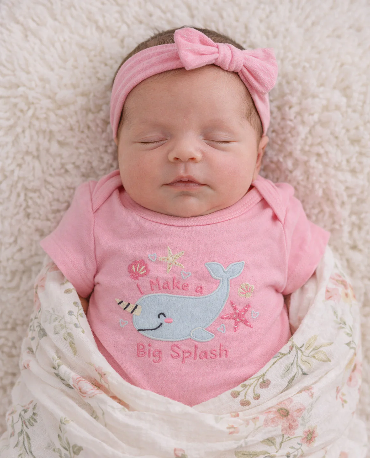 Baby Views 3 Pack Bodysuits - Pink Sea Life