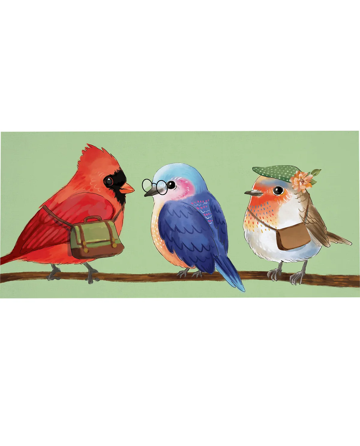 Cute Bird Nerd Sassafras