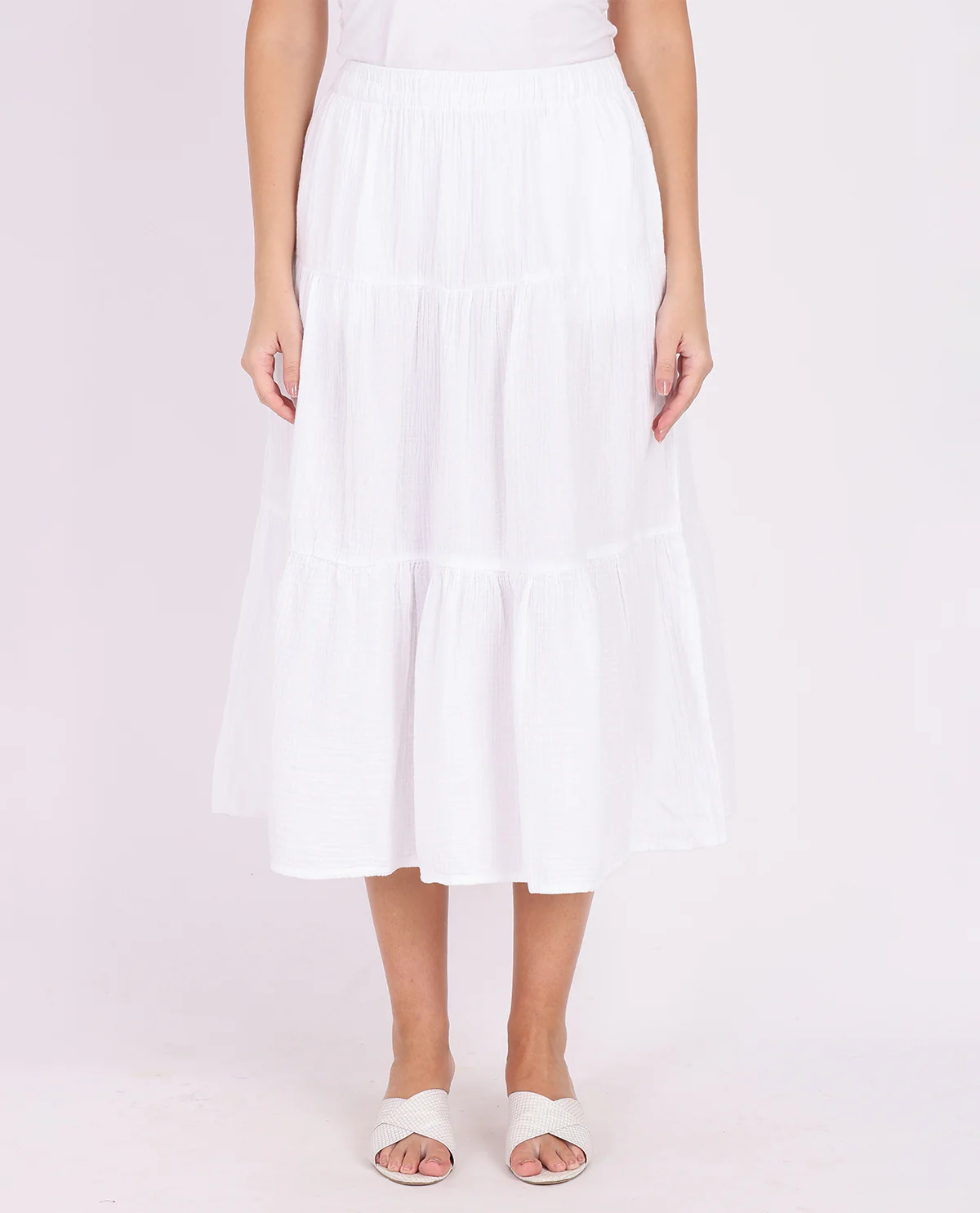 Dash Double Gauze Tiered Skirt - Image 2
