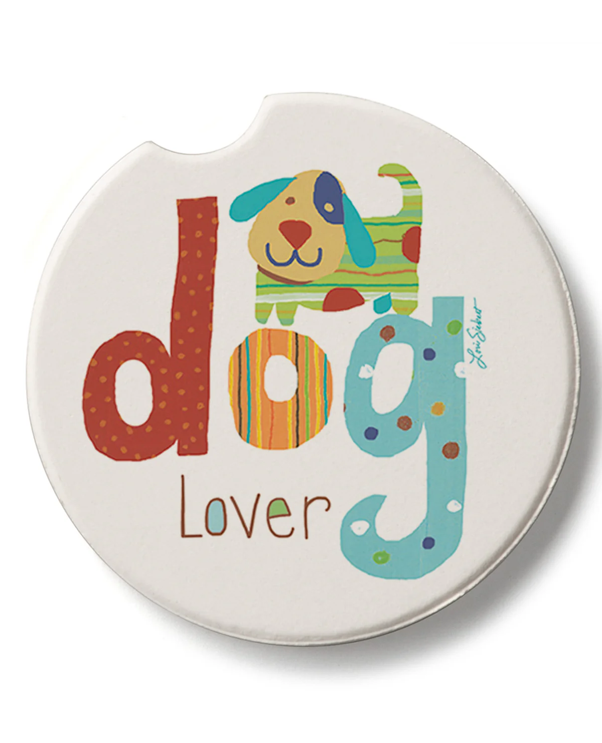 "Dog Lover" Car Coaster