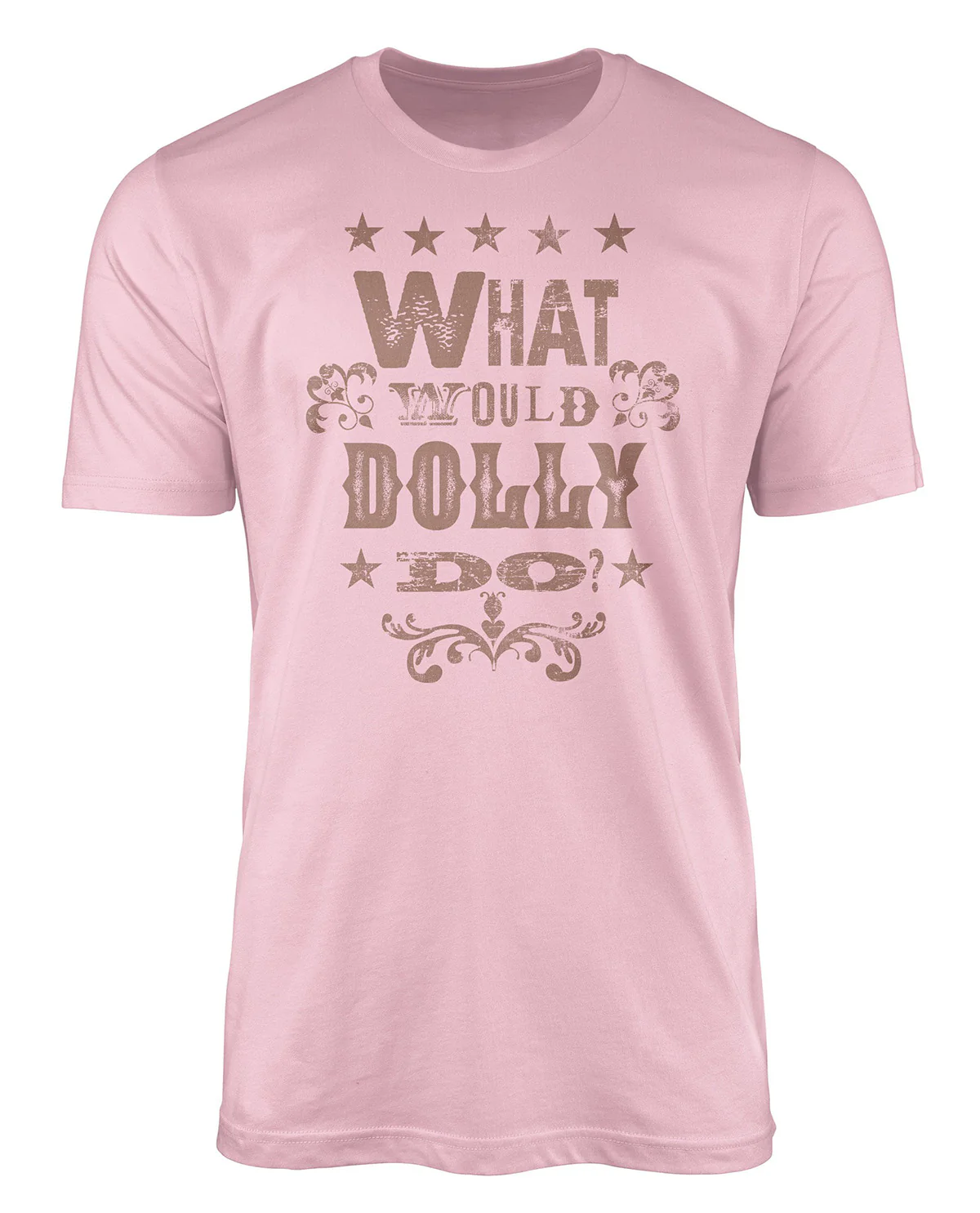 What Would Dolly Do Short Sleeve Screen Tee Pink
