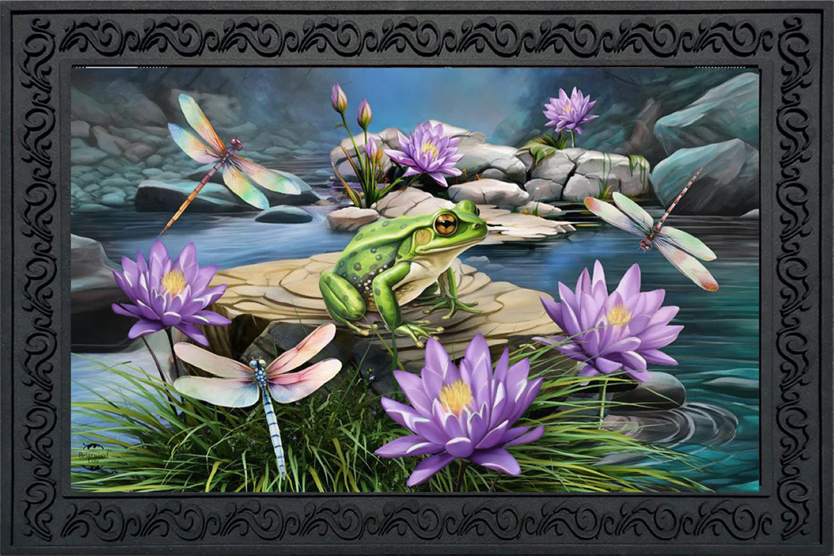 Dragonflies & Frog Doormat