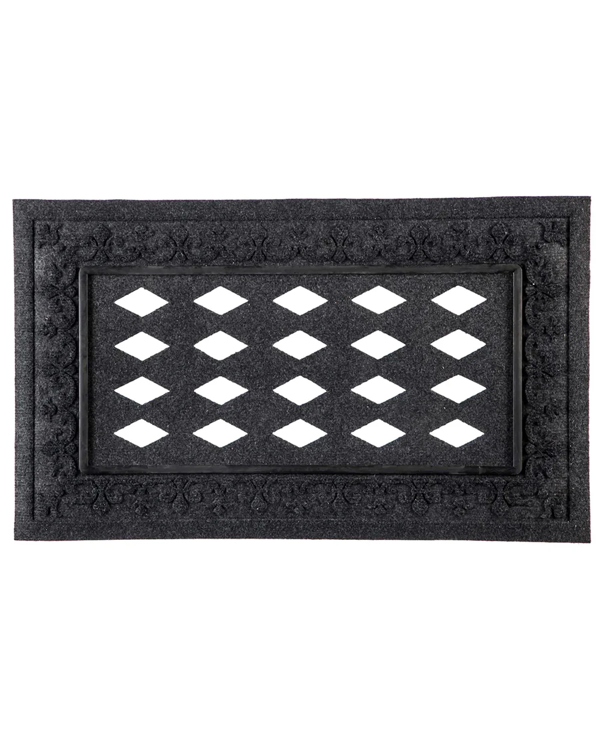 Evergreen Embossed Fleur de Lis Sass Tray