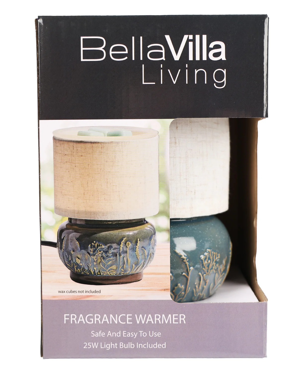 Embossed Lamp W/shade Wax Warmer