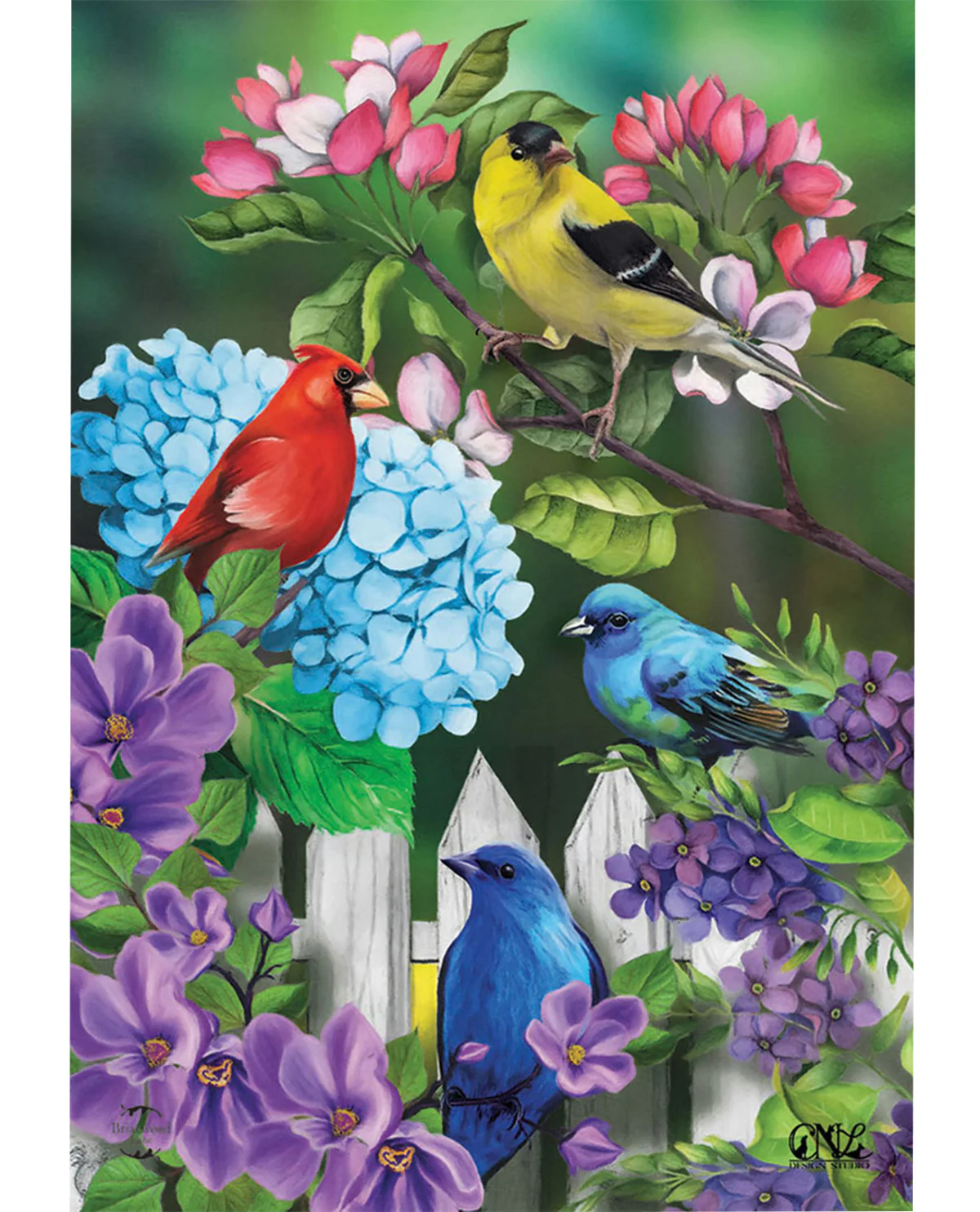 Feathered Friends Garden Flag