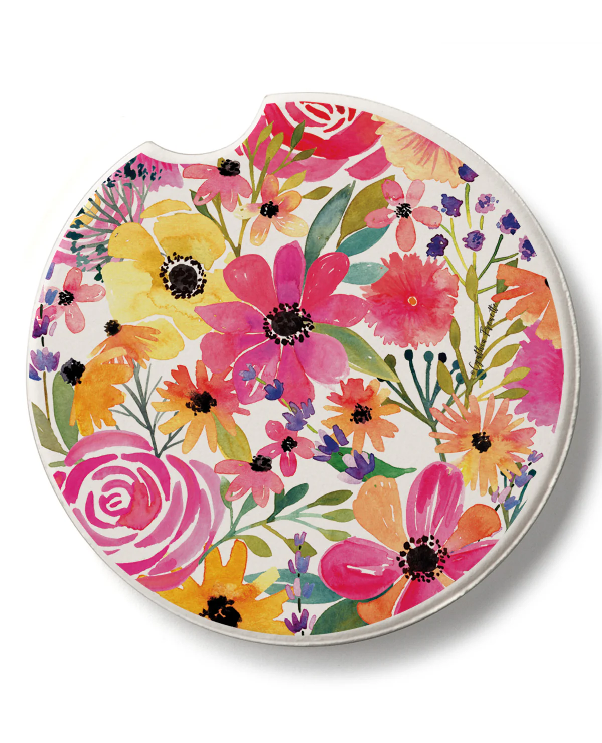 Floral Frenzy Car Coaster