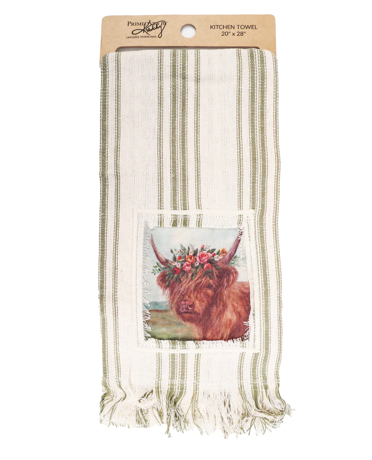 Floral Highland Tea Towel