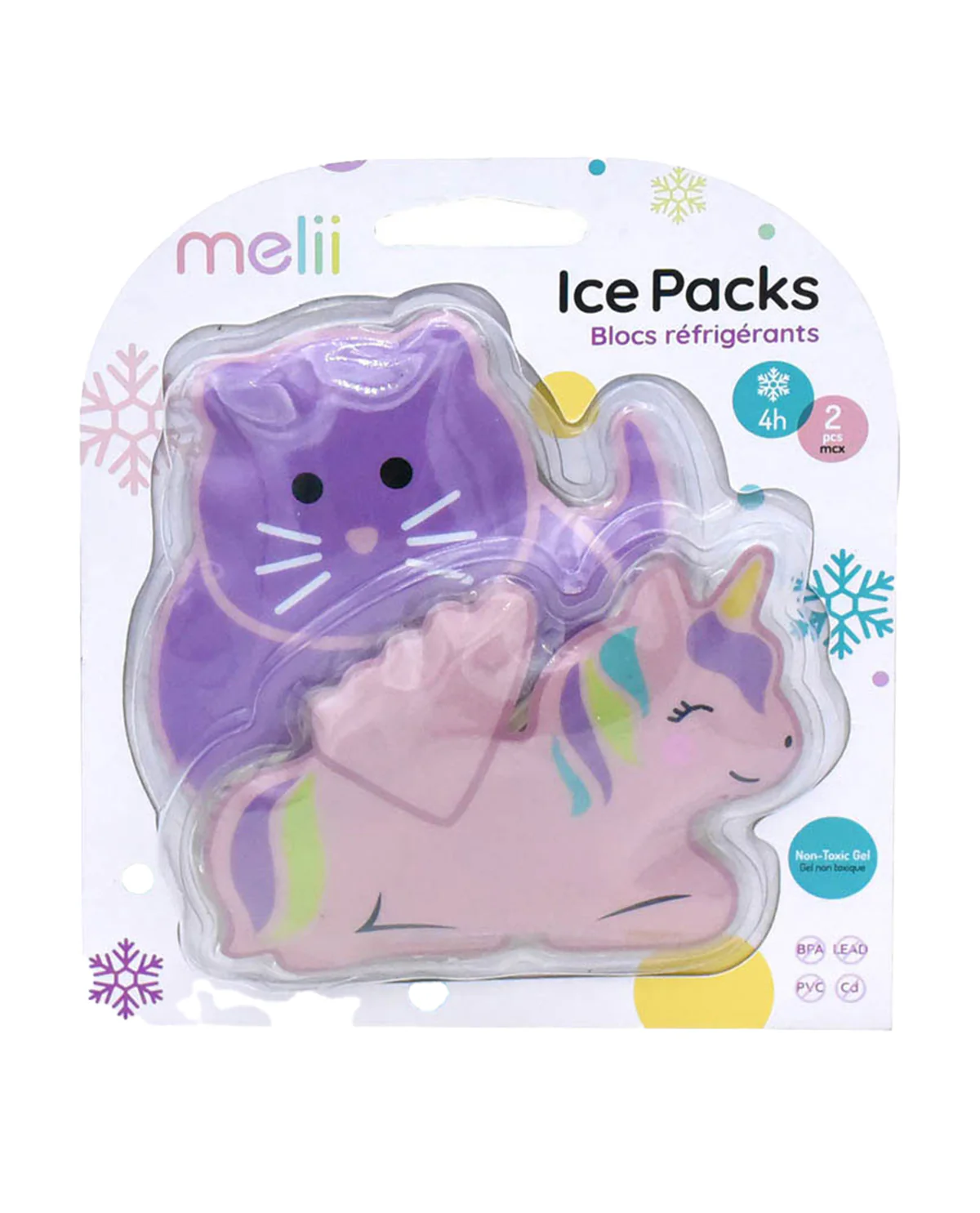 Gel Ice Packs-Cat/Unicorn