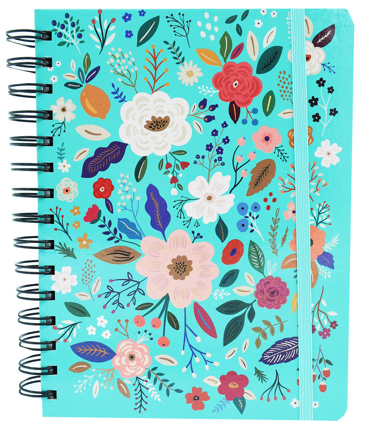 Greatworks Double Spiral Floral Journal-Asst.