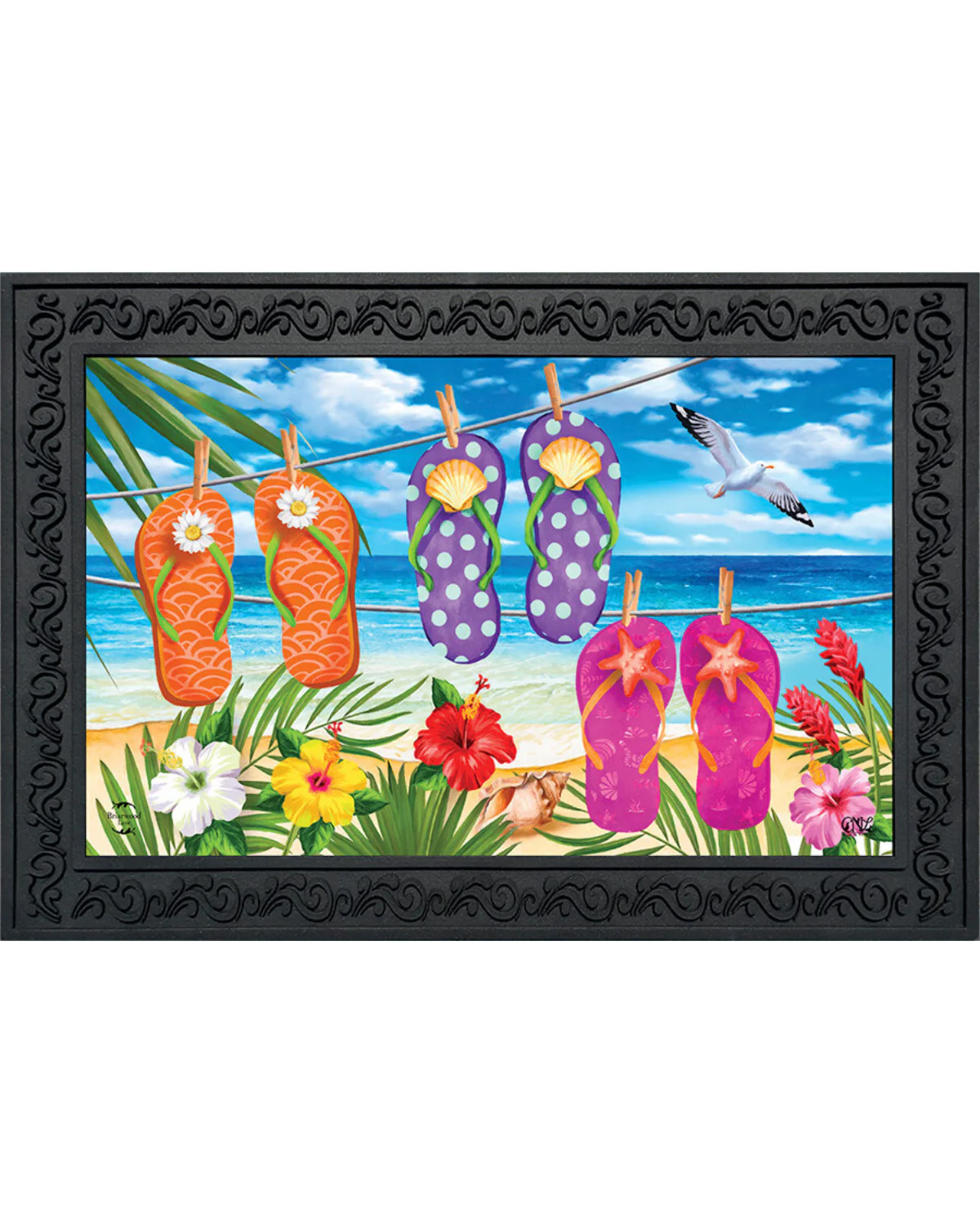 Hanging Flip Flop Doormat