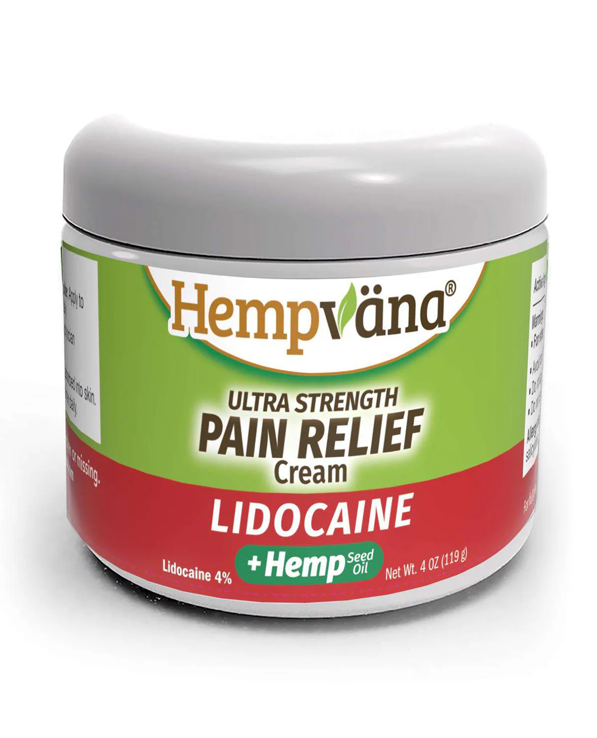 Hempvana Lidocaine Pain Relief Cream - Image 2