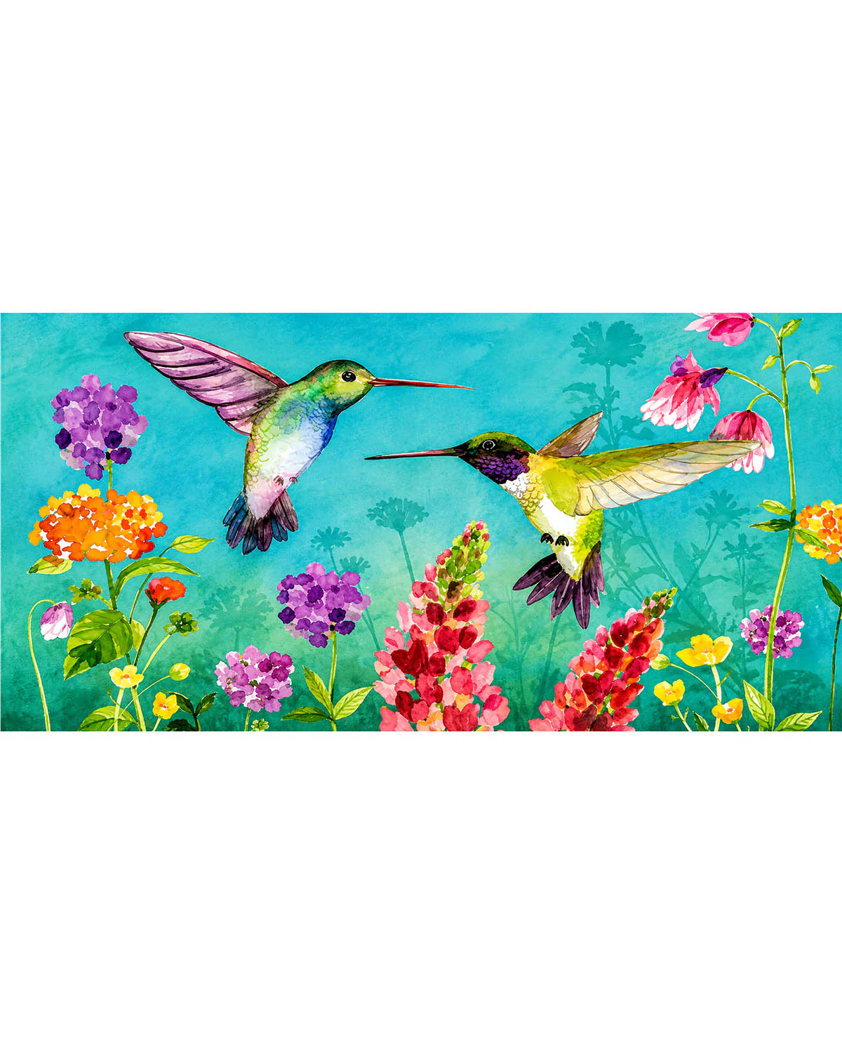 Hummingbird Greeting Mini Mat
