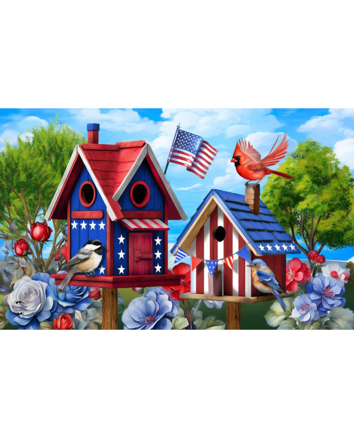 Home Of The Free Birdhouse Doormat