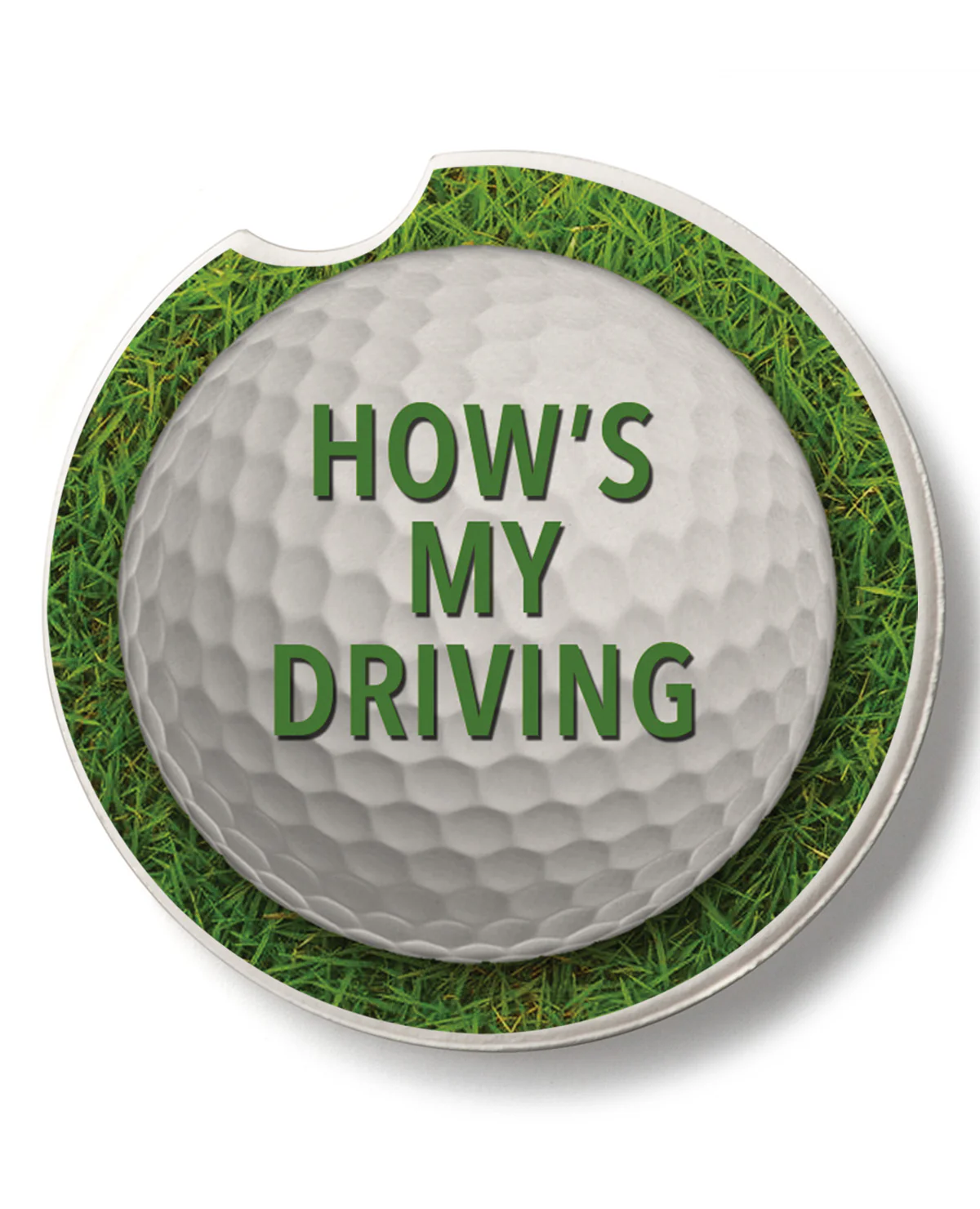 "How's My Driving" Car Coaster