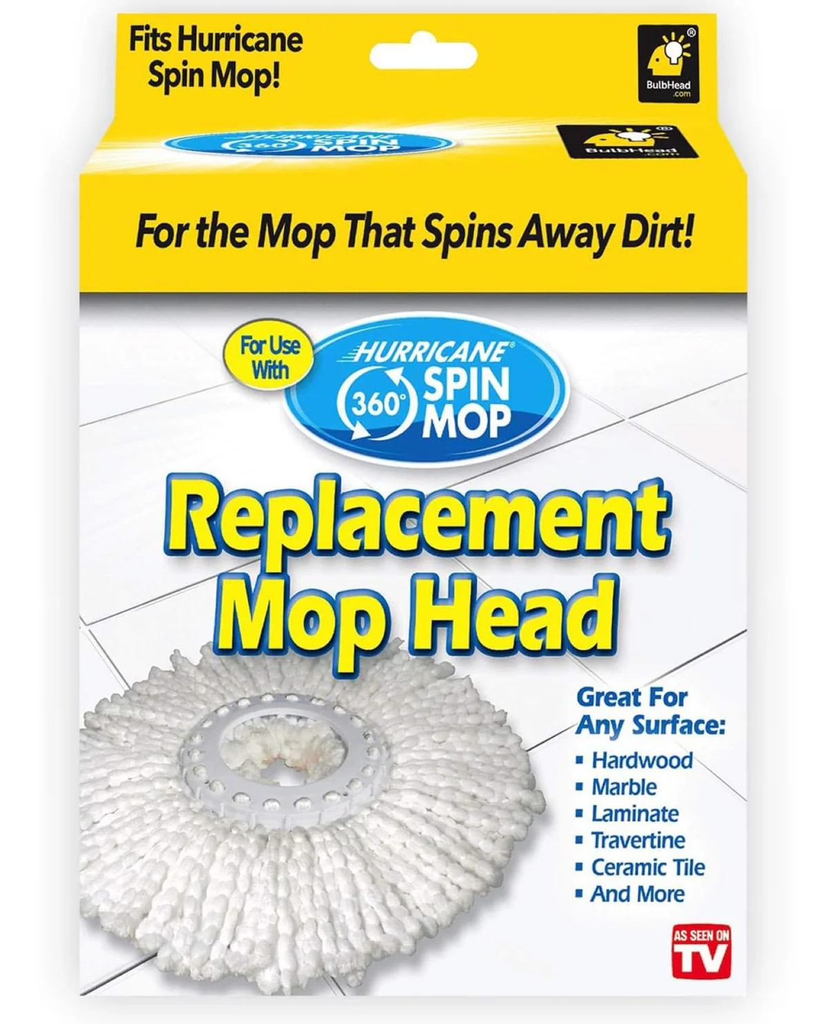 Hurricane Spin Mop Replacement Head
