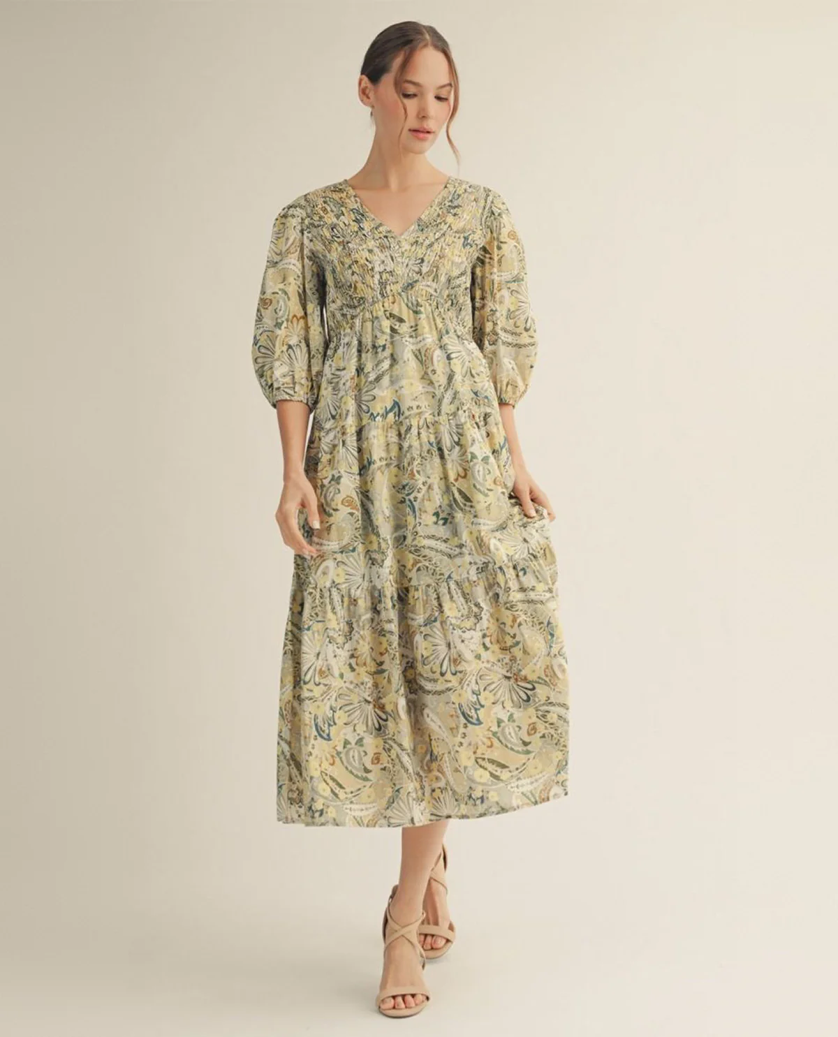 Jodifl Print Dress Green