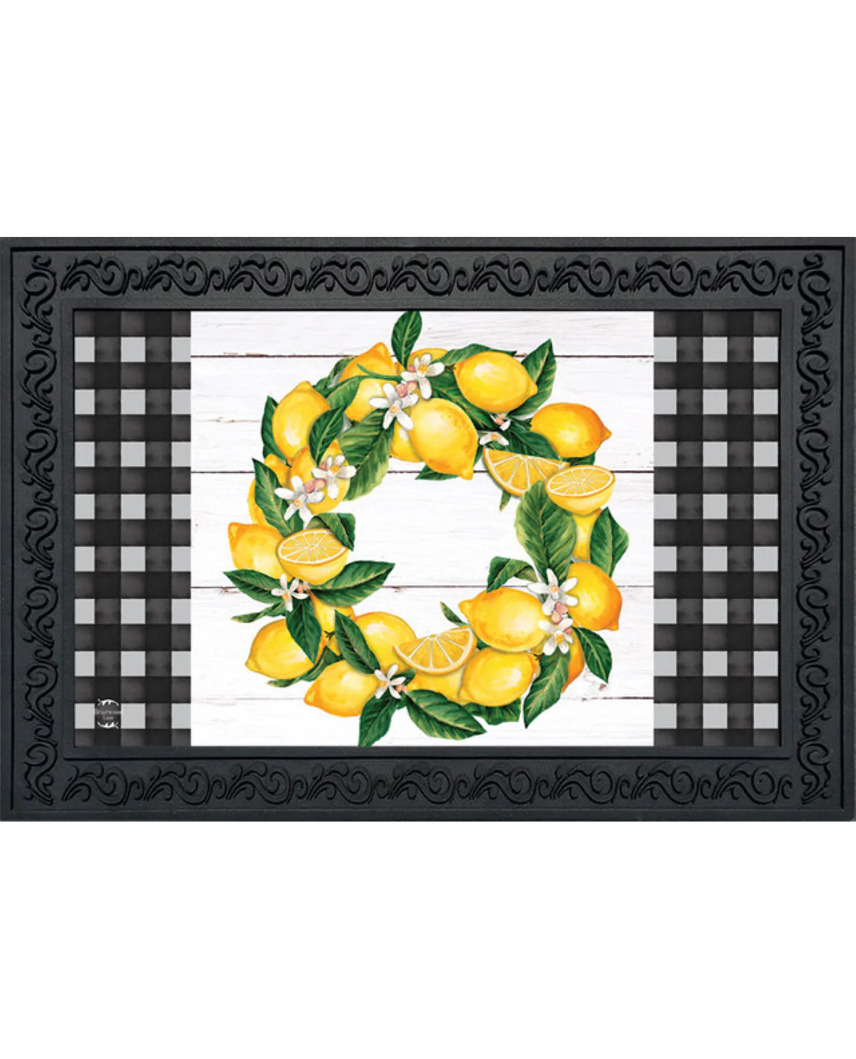 Lemon Wreath Summer Doormat