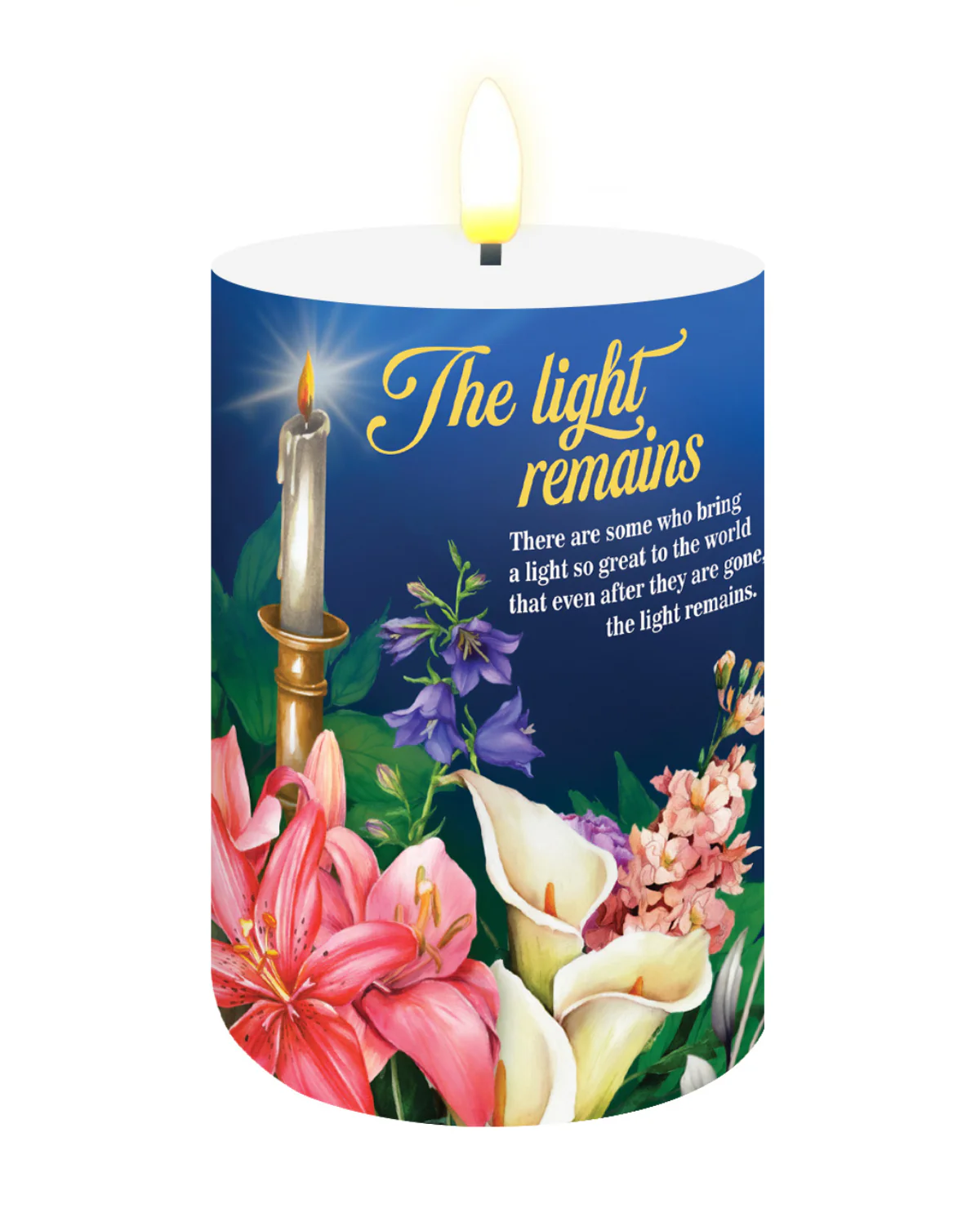 "The Light Remains" Flameless Candle