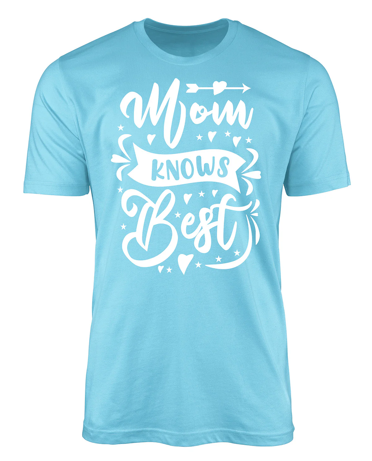 Mom Knows Best Short Sleeve Screen Tee Sky Blue