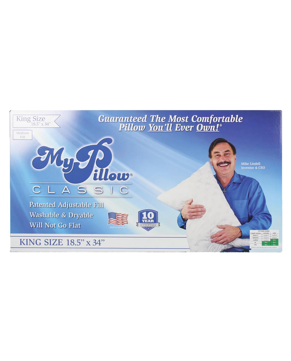 My Pillow Classic King Medium Fill Bed Pillow