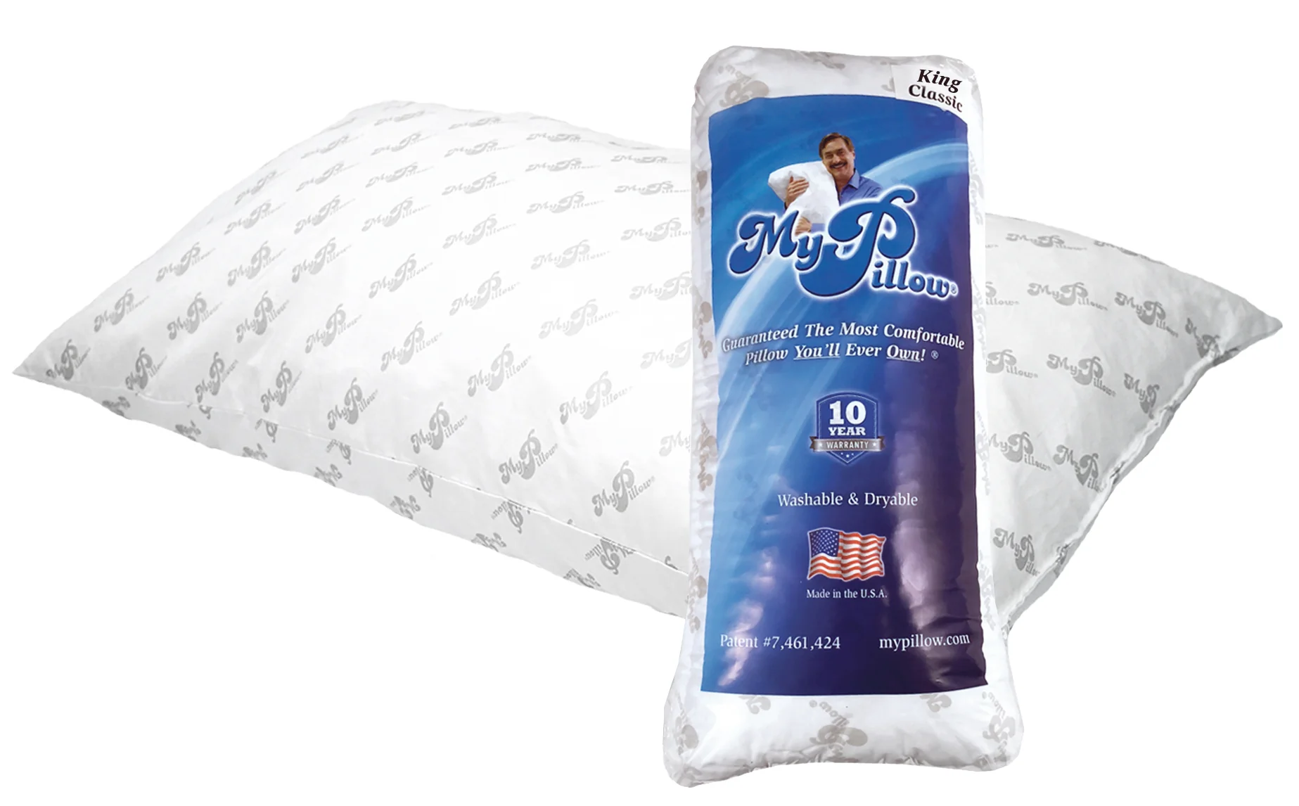 My Pillow Classic King Medium Fill Bed Pillow - Image 3