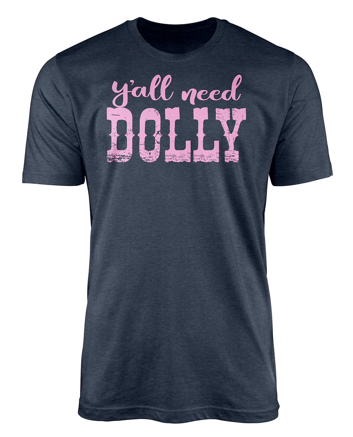 Yall Need Dolly Short Sleeve Screen Tee Navy