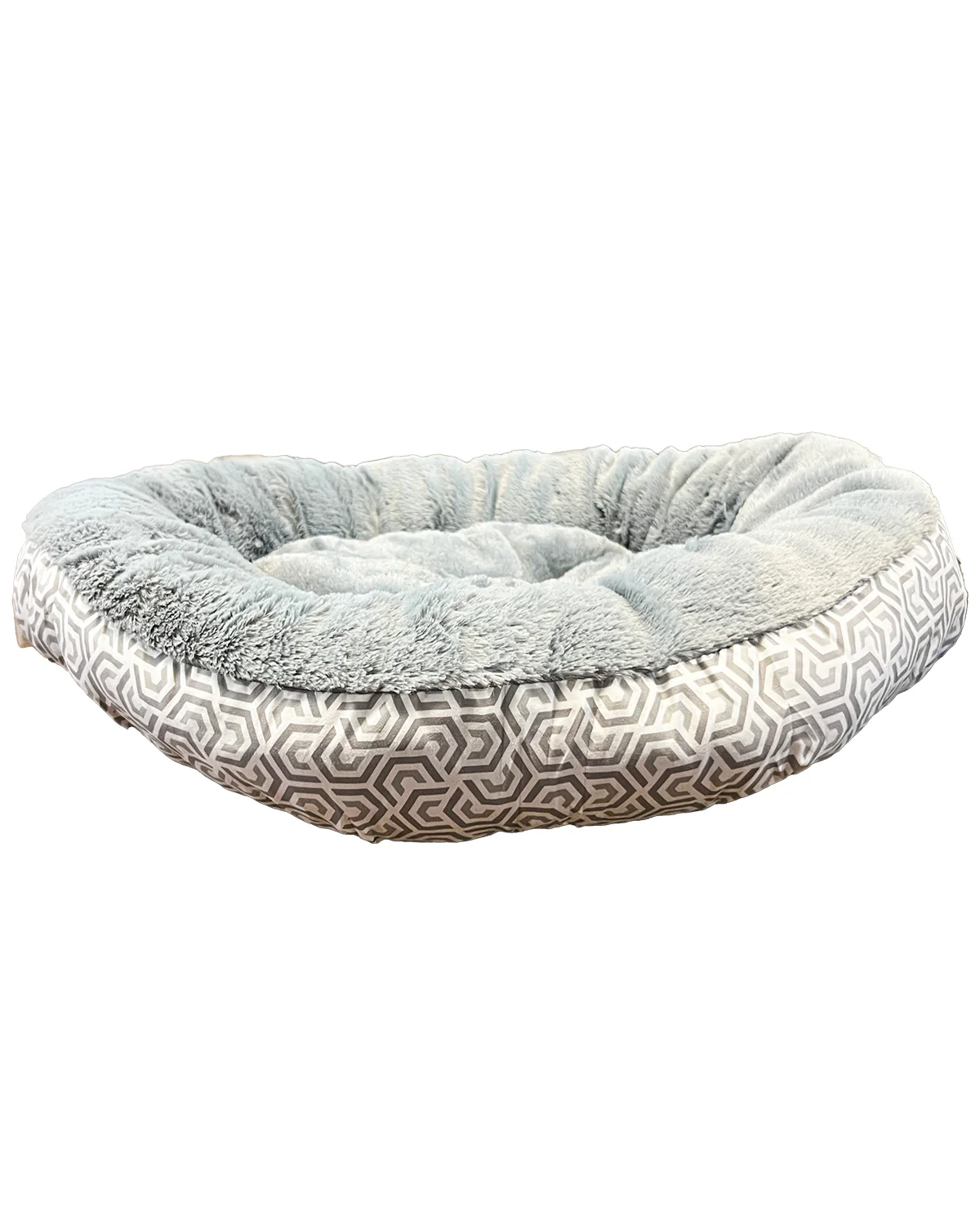 Octagon Grey Pet Bed