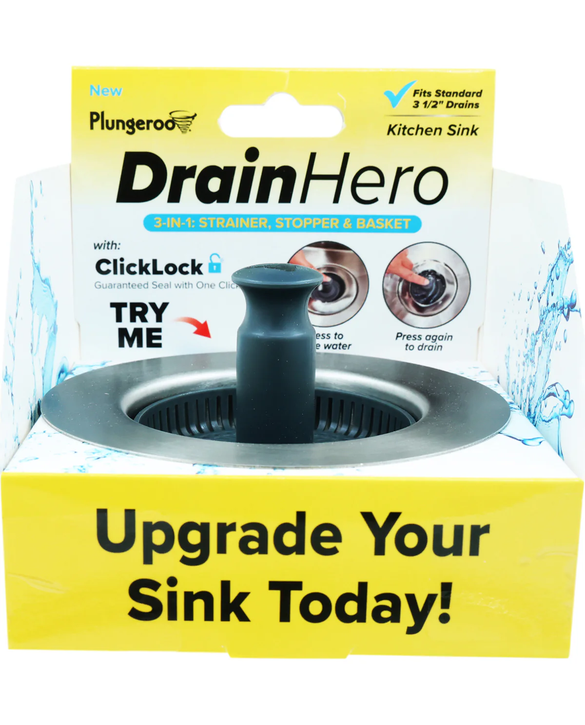 Plungaroo Drain Hero 3-N-1 Strainer