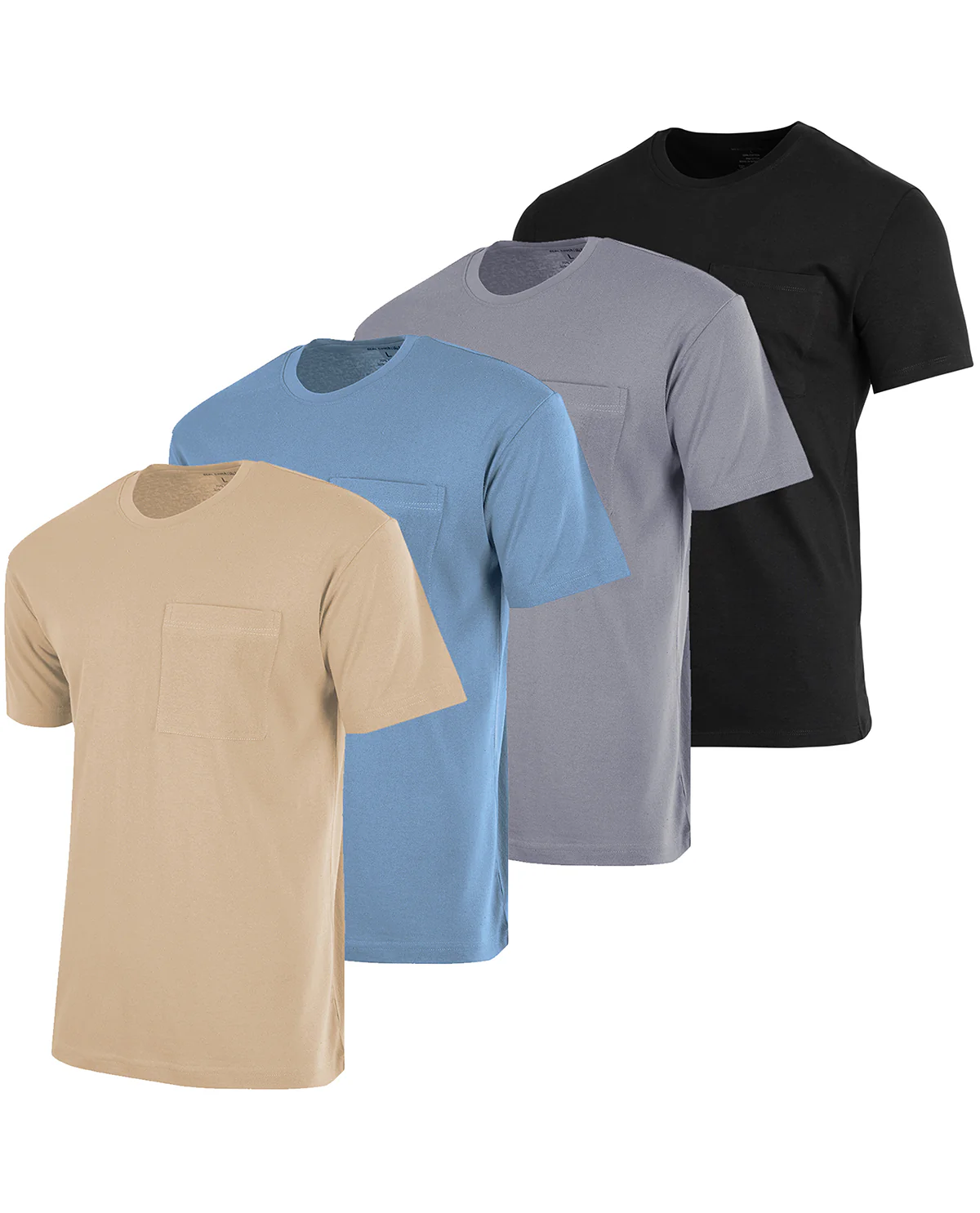 Real Essentials Performance Cotton Short Sleeve Pocket T-Shirt